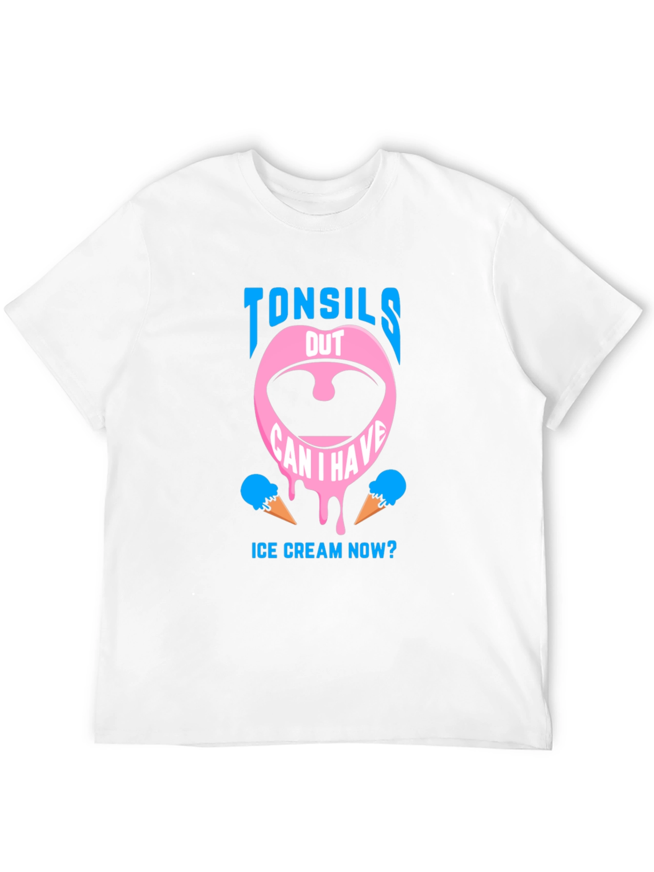 Tonsils Out Ice Cream T-Shirt - Funny Recovery Gift
