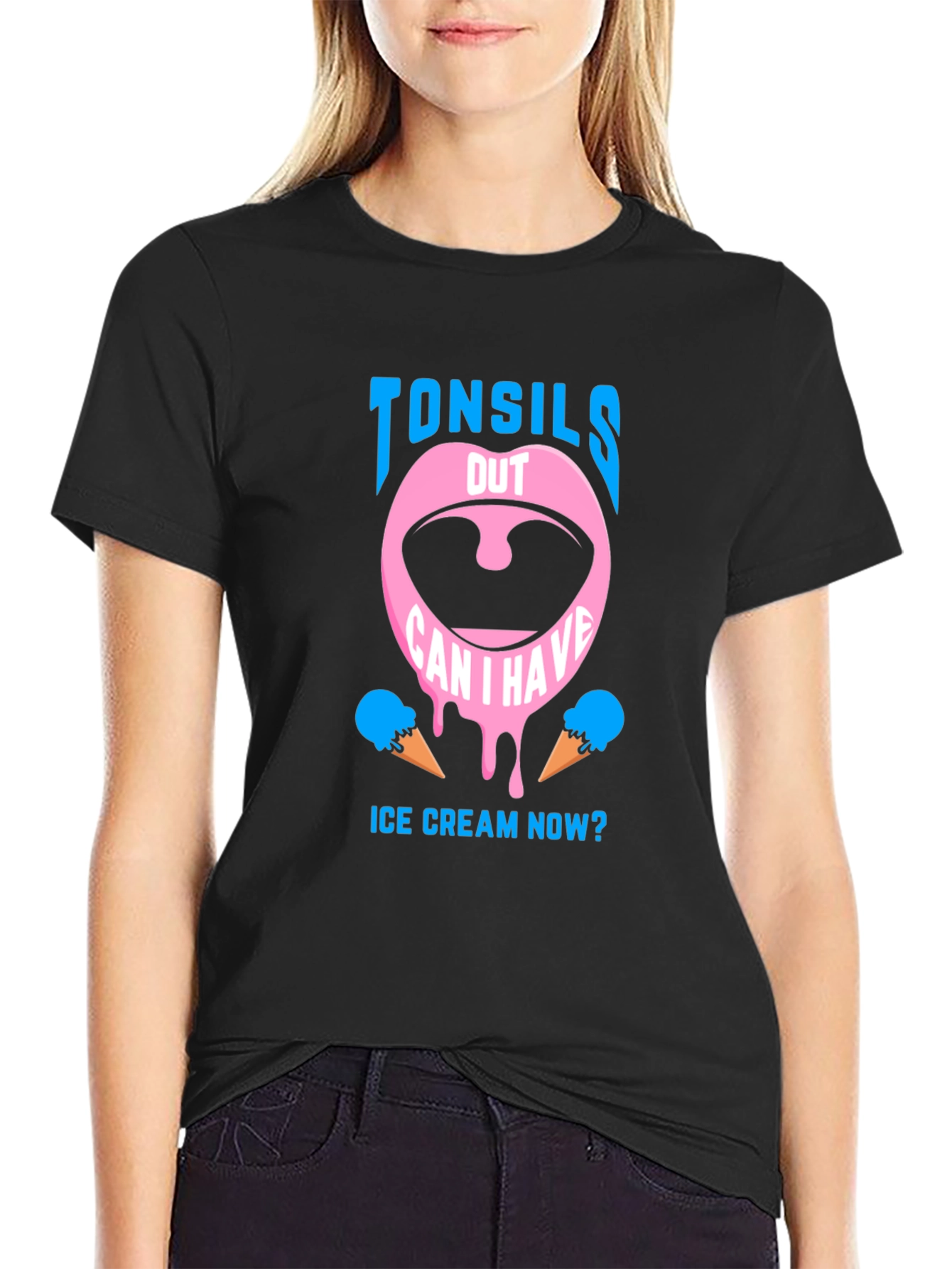 Tonsils Out Ice Cream T-Shirt - Funny Recovery Gift