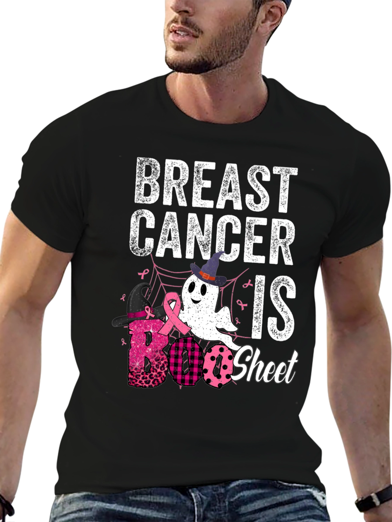 Breast Cancer Awareness Boo Sheet T-Shirt