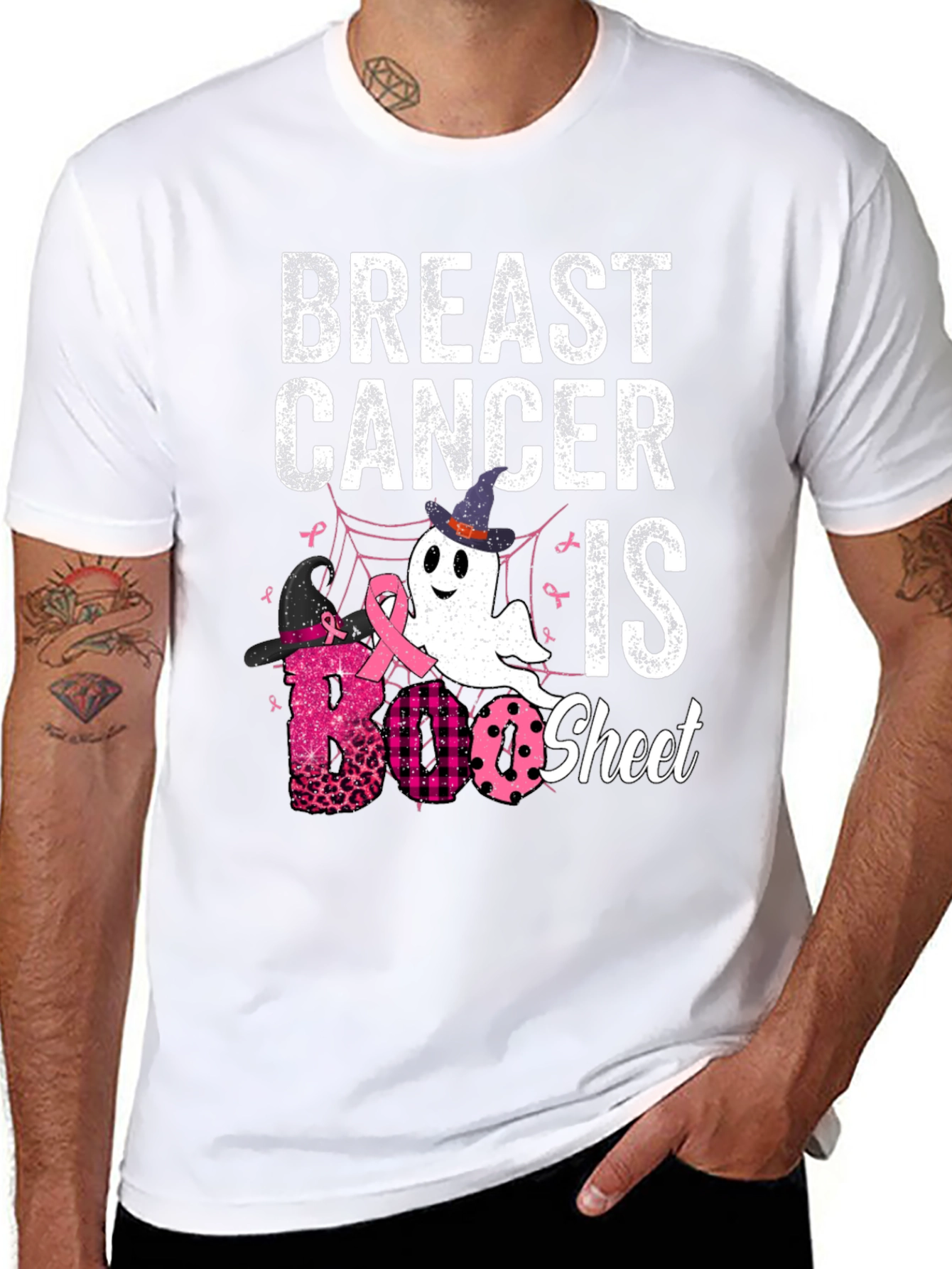 Breast Cancer Awareness Boo Sheet T-Shirt
