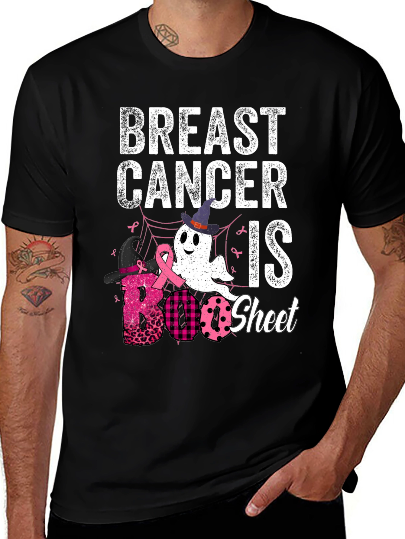 Breast Cancer Awareness Boo Sheet T-Shirt