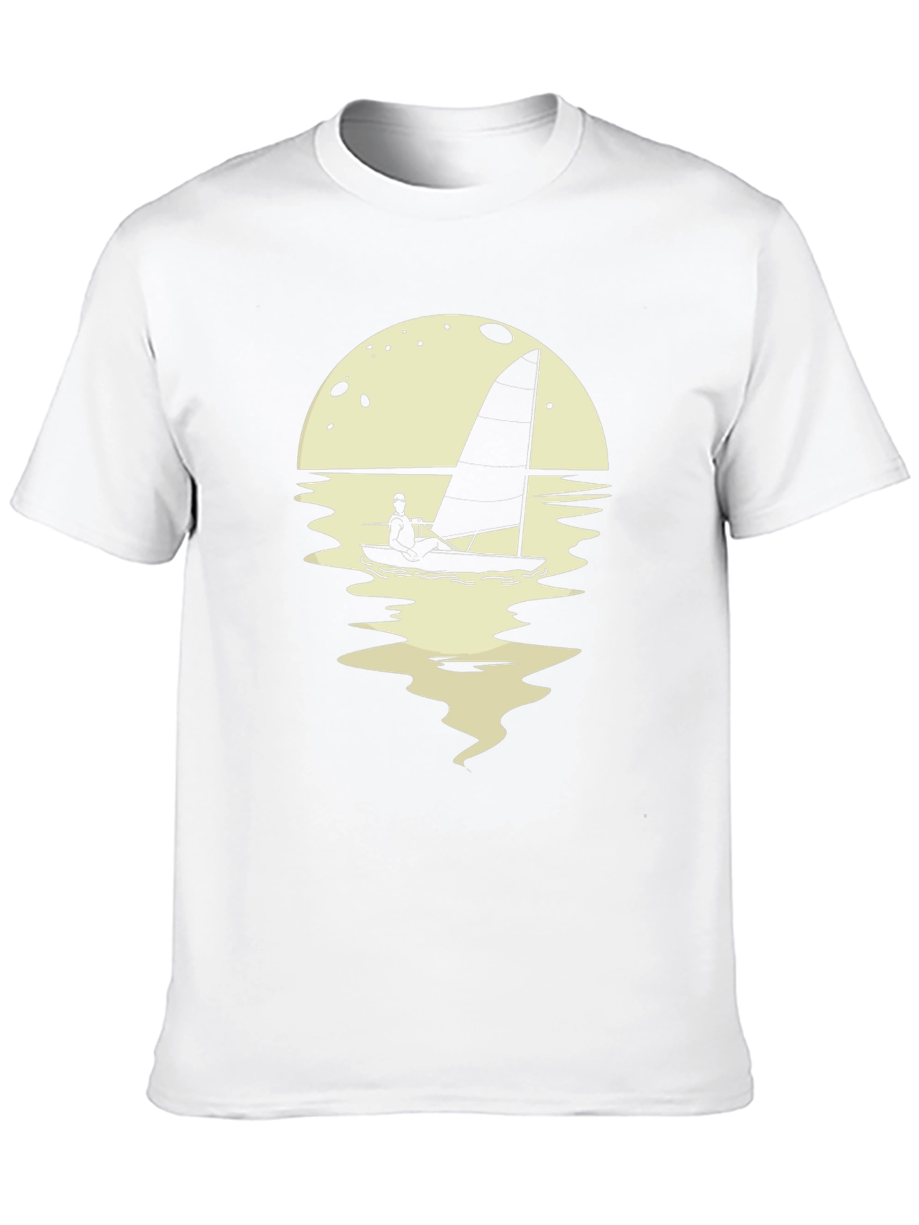 Sailboat Graphic Tee - Mens Black T-Shirt