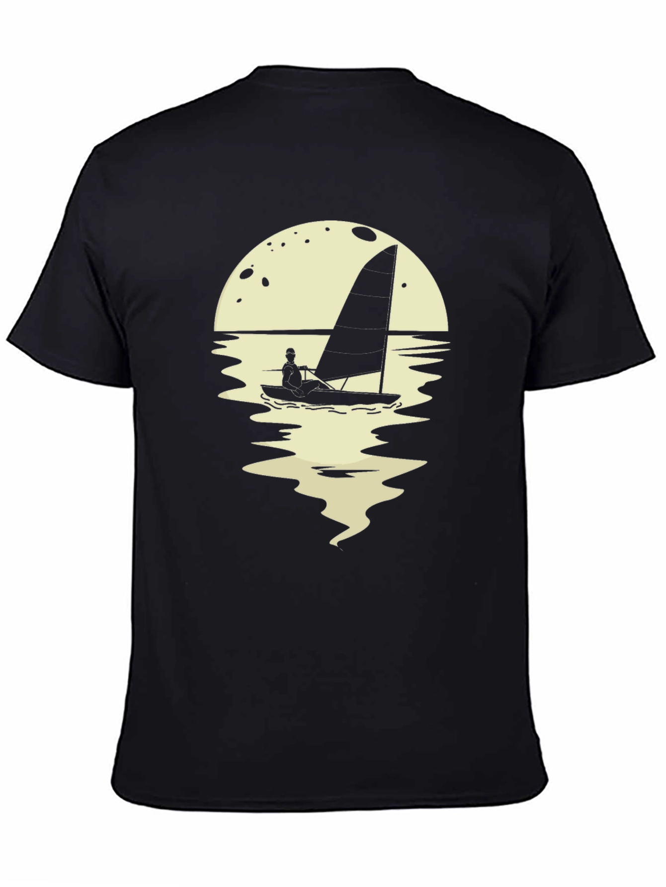 Sailboat Graphic Tee - Mens Black T-Shirt