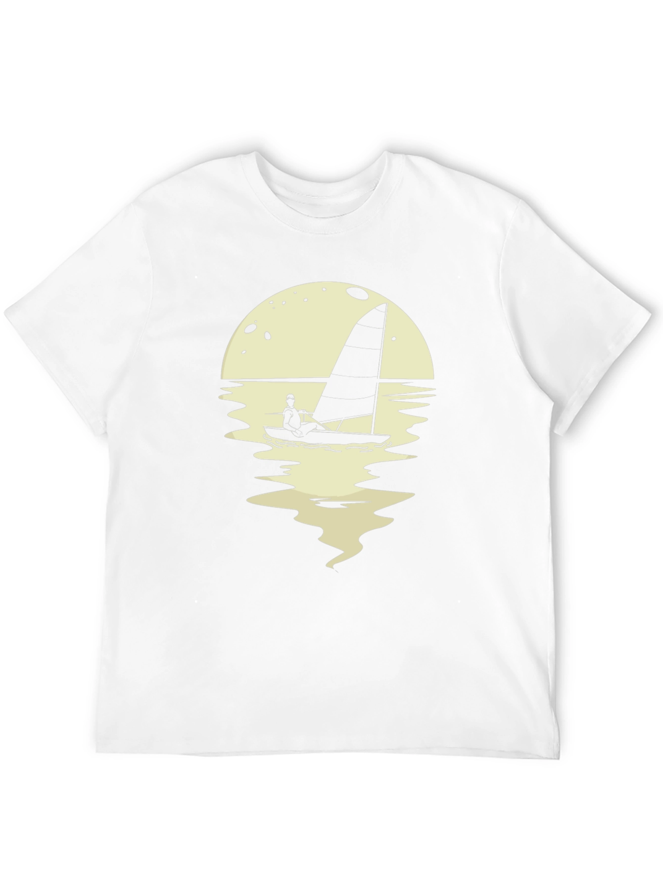 Sailboat Graphic Tee - Mens Black T-Shirt