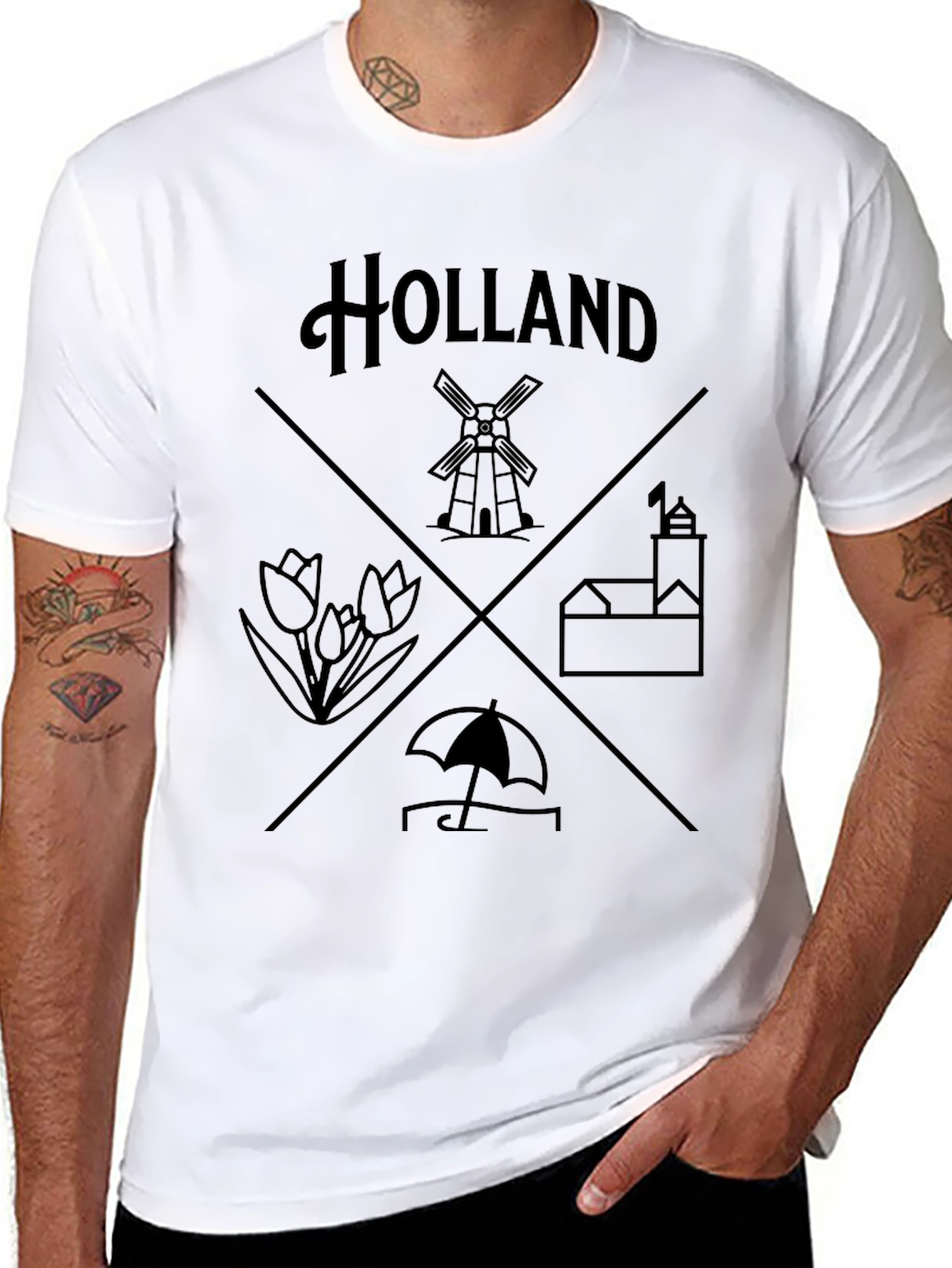 Holland Graphic T-Shirt - Black
