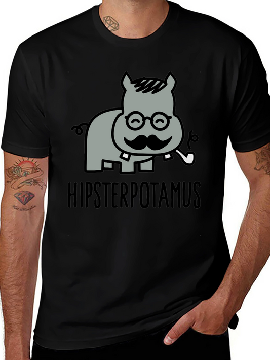 Hipsterpotamus Graphic T-Shirt
