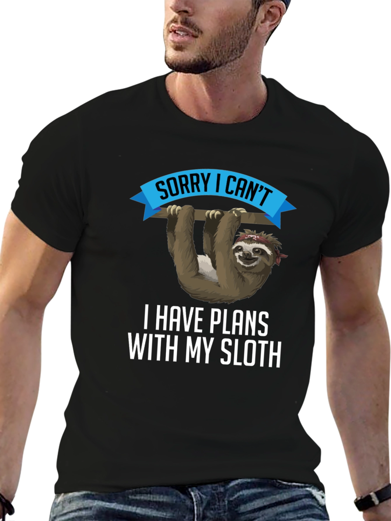 Sloth Plans Graphic Tee - Funny Casual T-Shirt