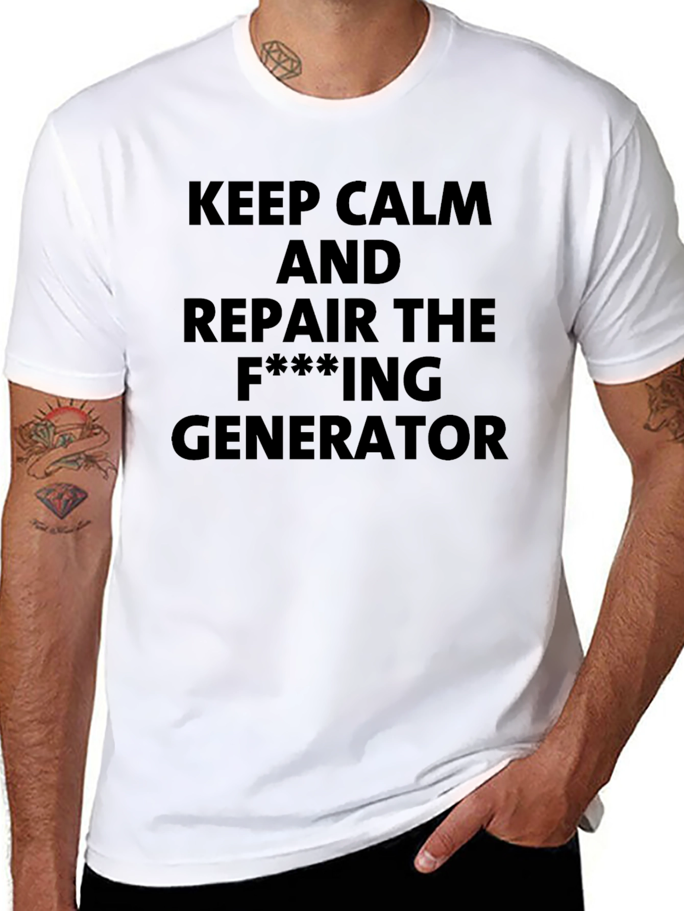 Keep Calm Repair The Generator T-Shirt