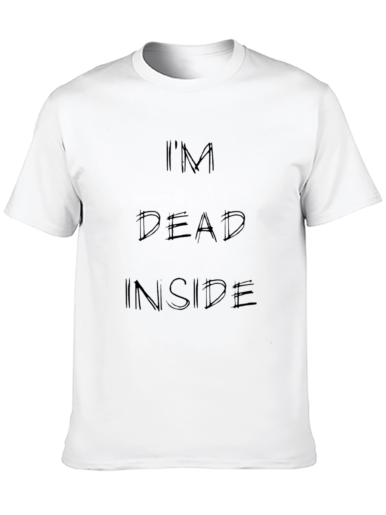 Im Dead Inside Black T-Shirt - Edgy Graphic Tee