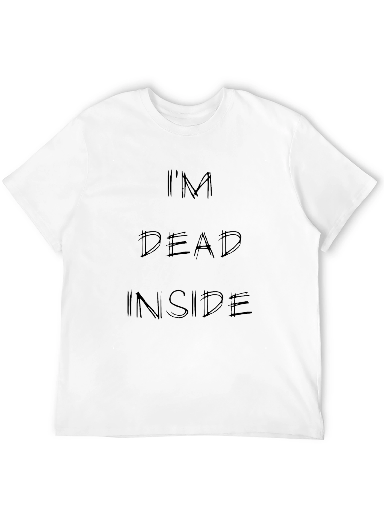 Im Dead Inside Black T-Shirt - Edgy Graphic Tee