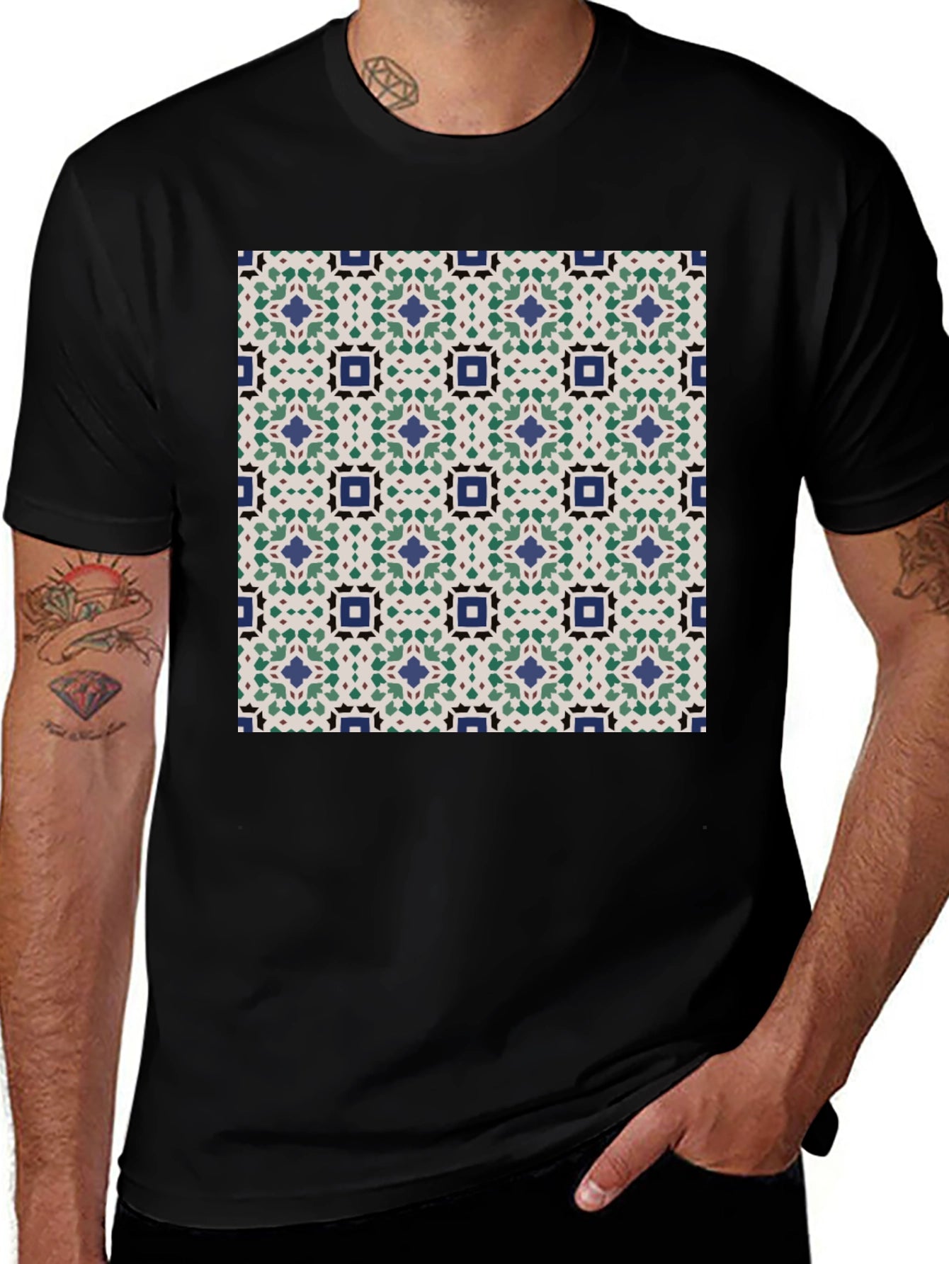 Patterned T-Shirt: Geometric Design