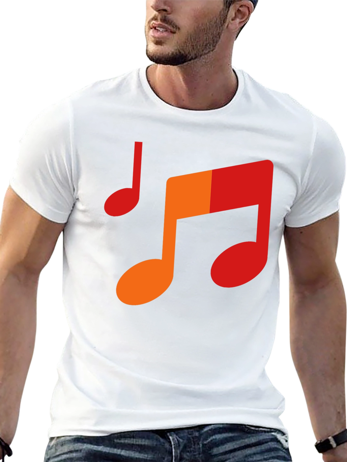 Music Note Graphic Tee - Mens Black T-Shirt