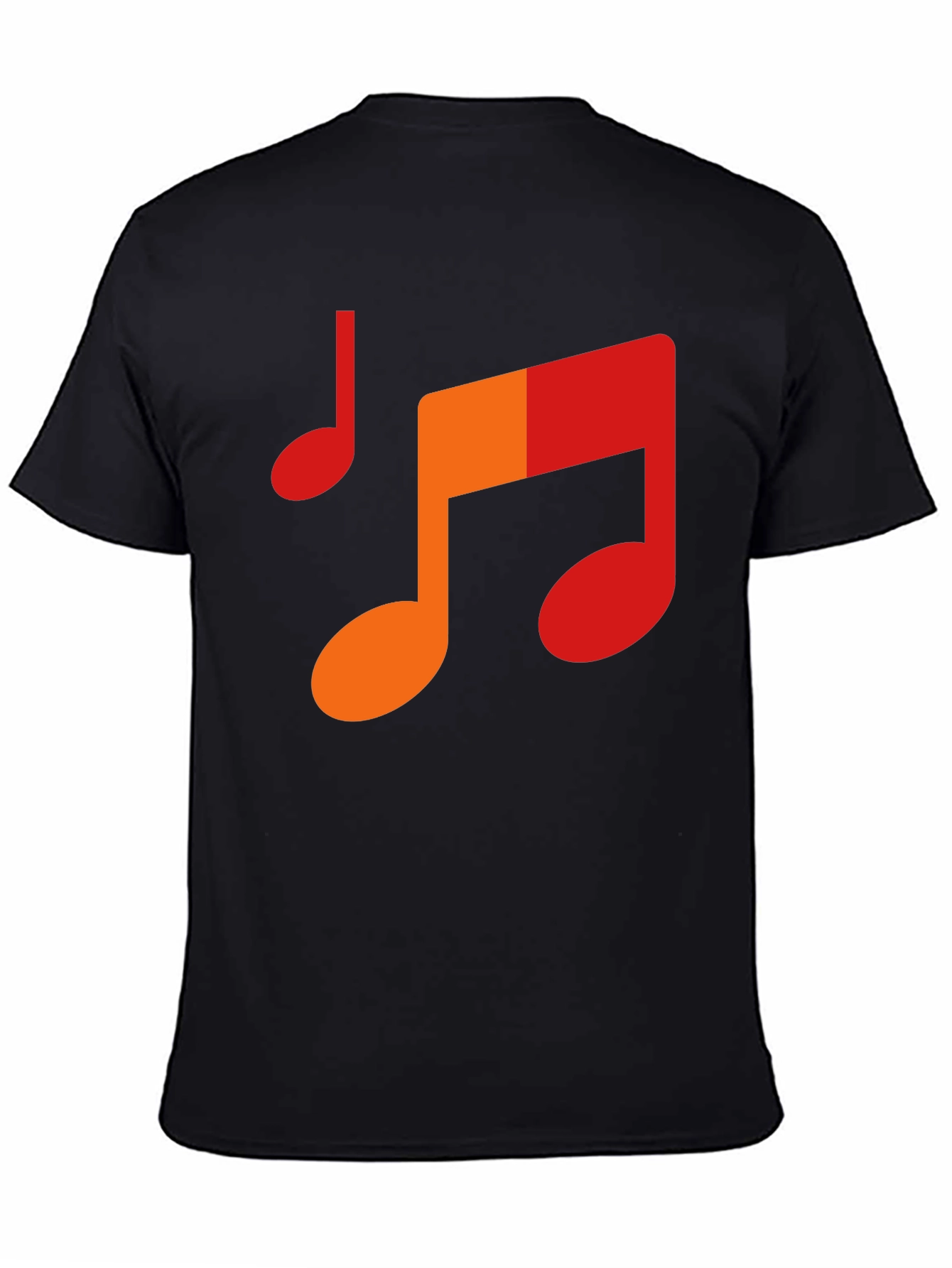 Music Note Graphic Tee - Mens Black T-Shirt