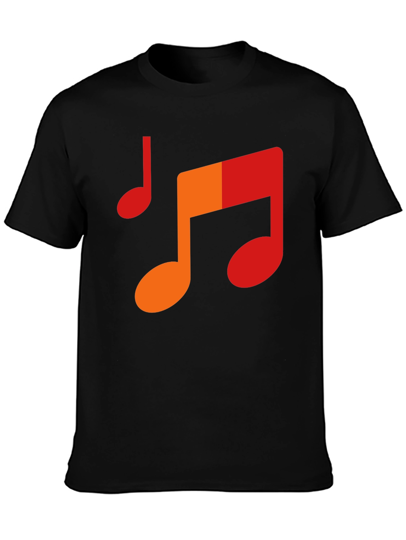 Music Note Graphic Tee - Mens Black T-Shirt