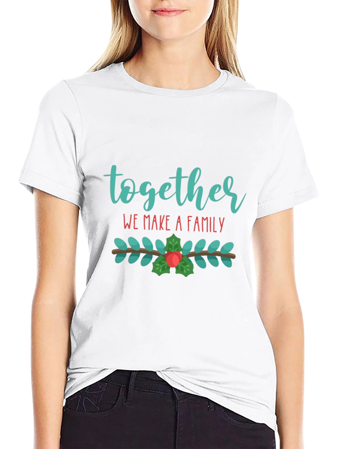Together We Make A Family Black T-Shirt