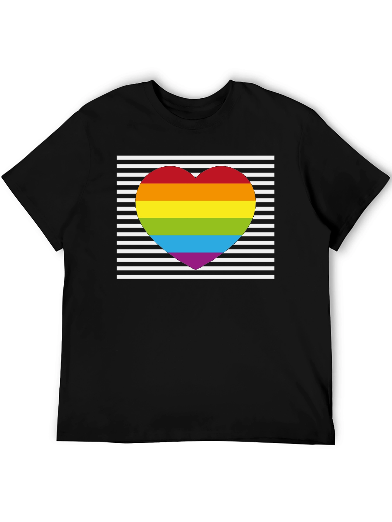 Pride Heart Striped T-Shirt