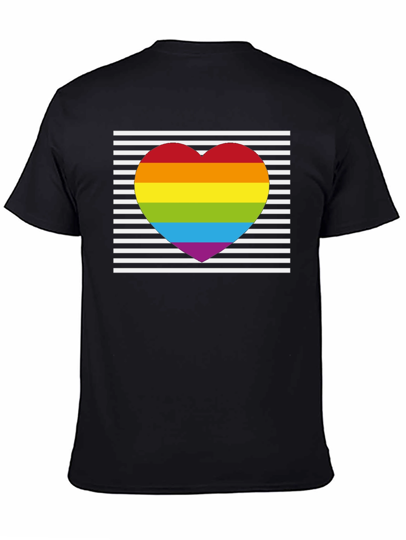 Pride Heart Striped T-Shirt