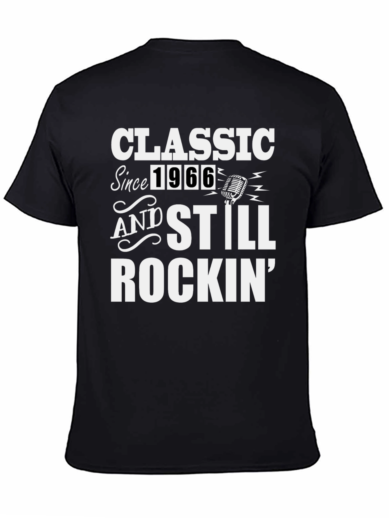 Classic Since 1966 Rockin Black T-Shirt