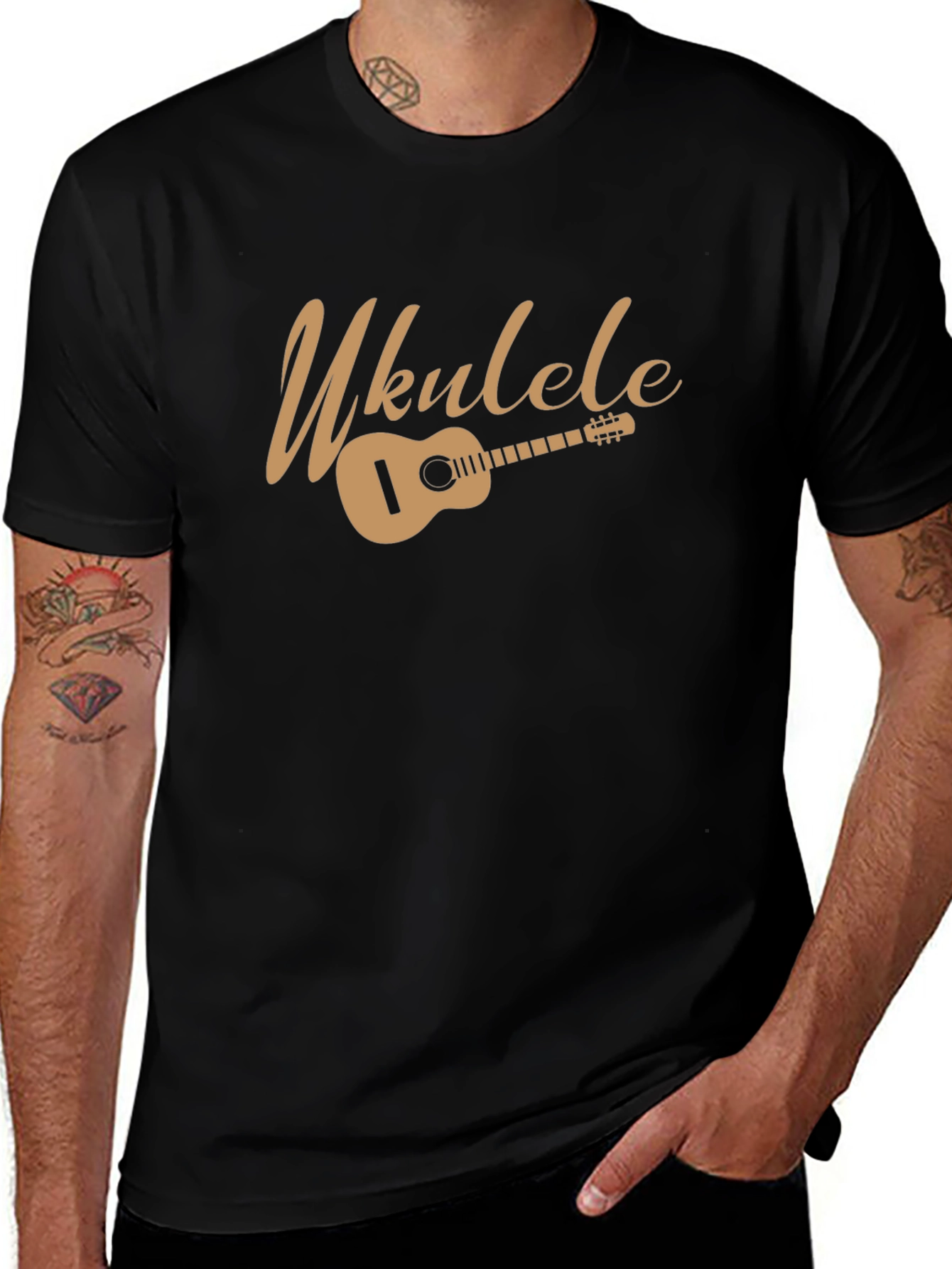 Ukulele Graphic T-Shirt - Music Lover Tee