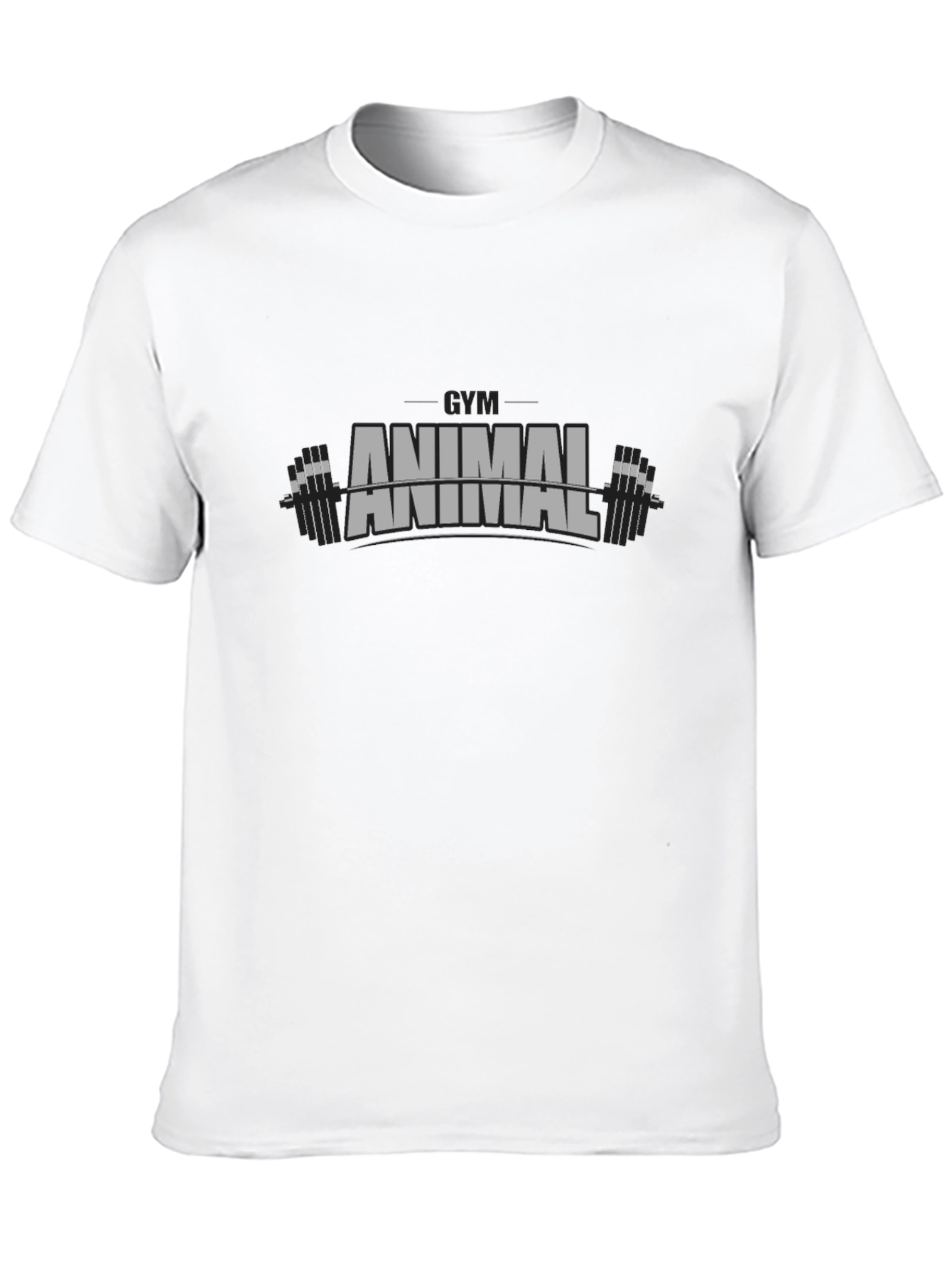 Gym Animal Graphic Print Mens T-Shirt