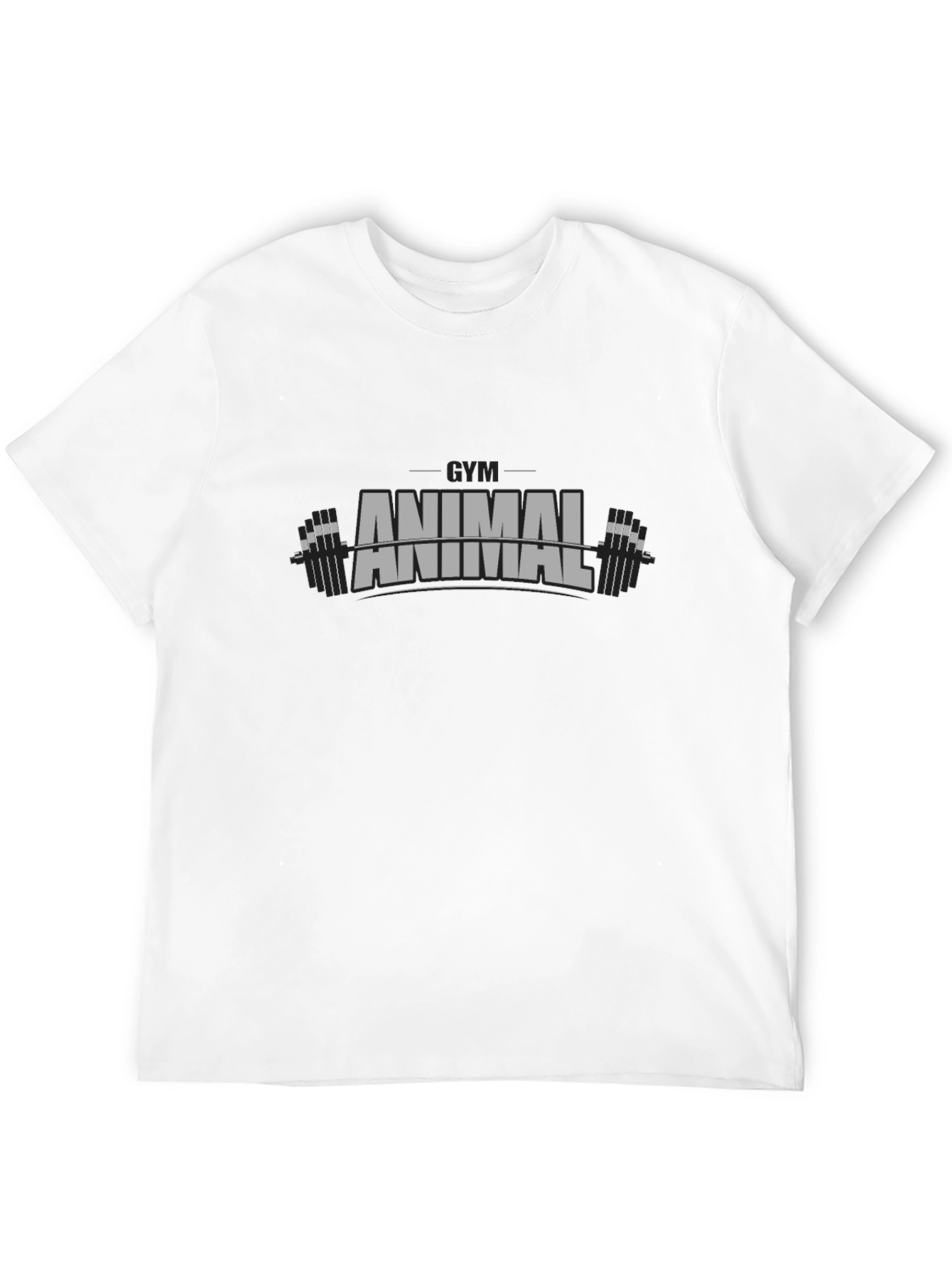 Gym Animal Graphic Print Mens T-Shirt
