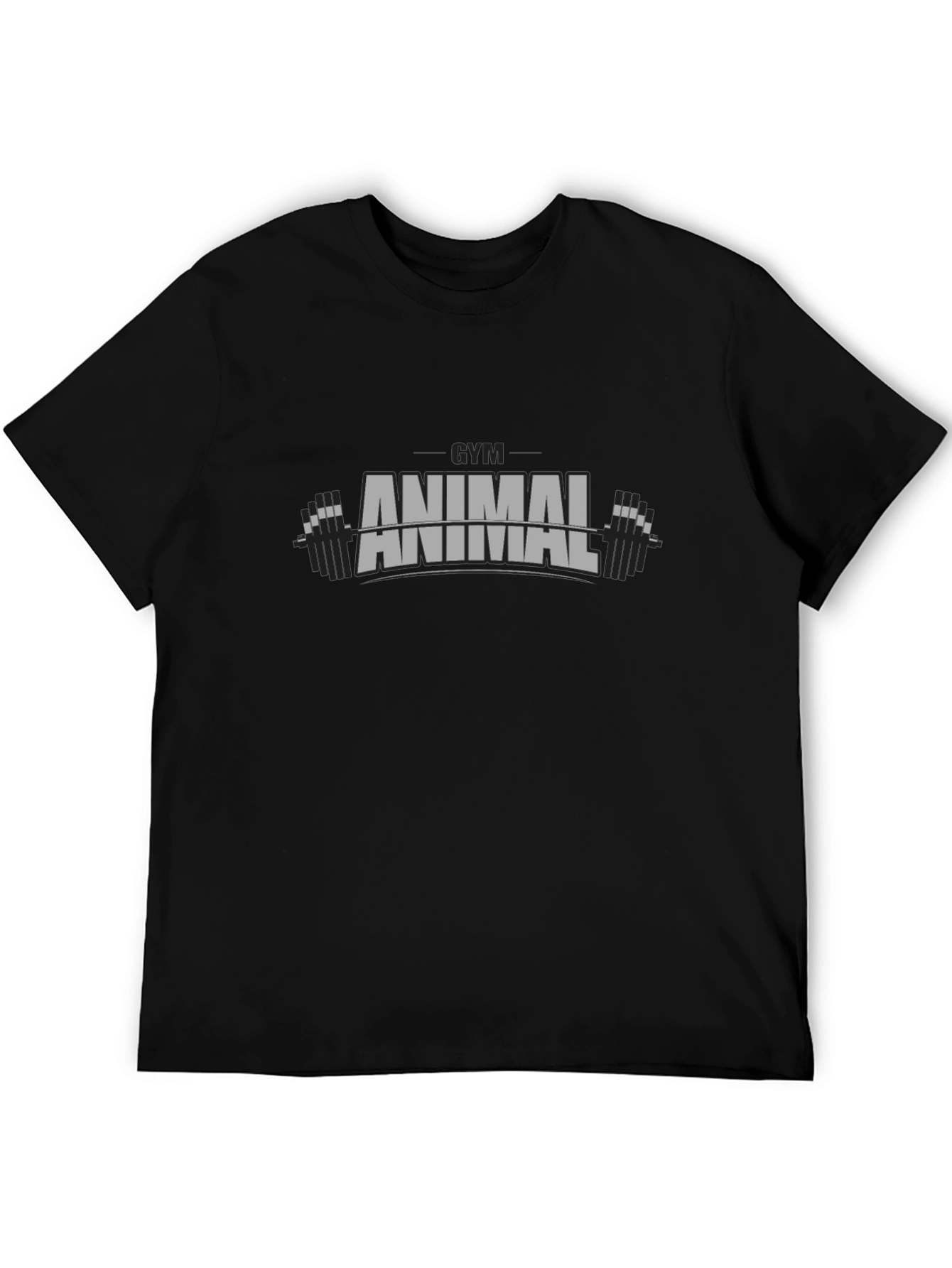 Gym Animal Graphic Print Mens T-Shirt