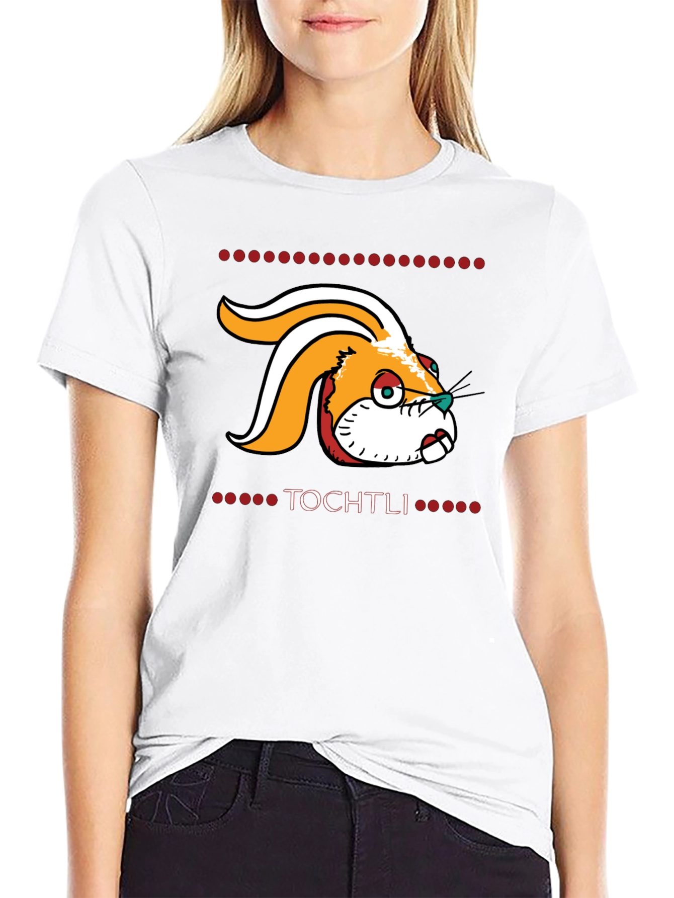 Tochtli Rabbit T-Shirt - Aztec Inspired Design