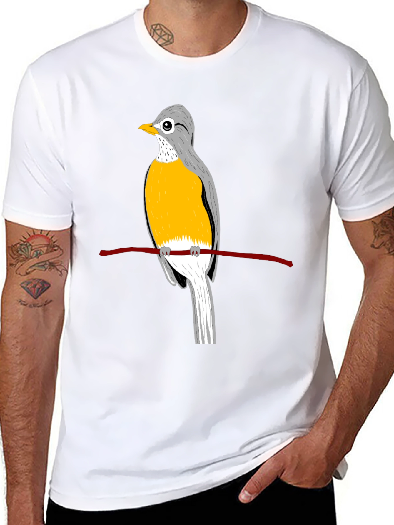 Bird Graphic Tee - Classic Comfort