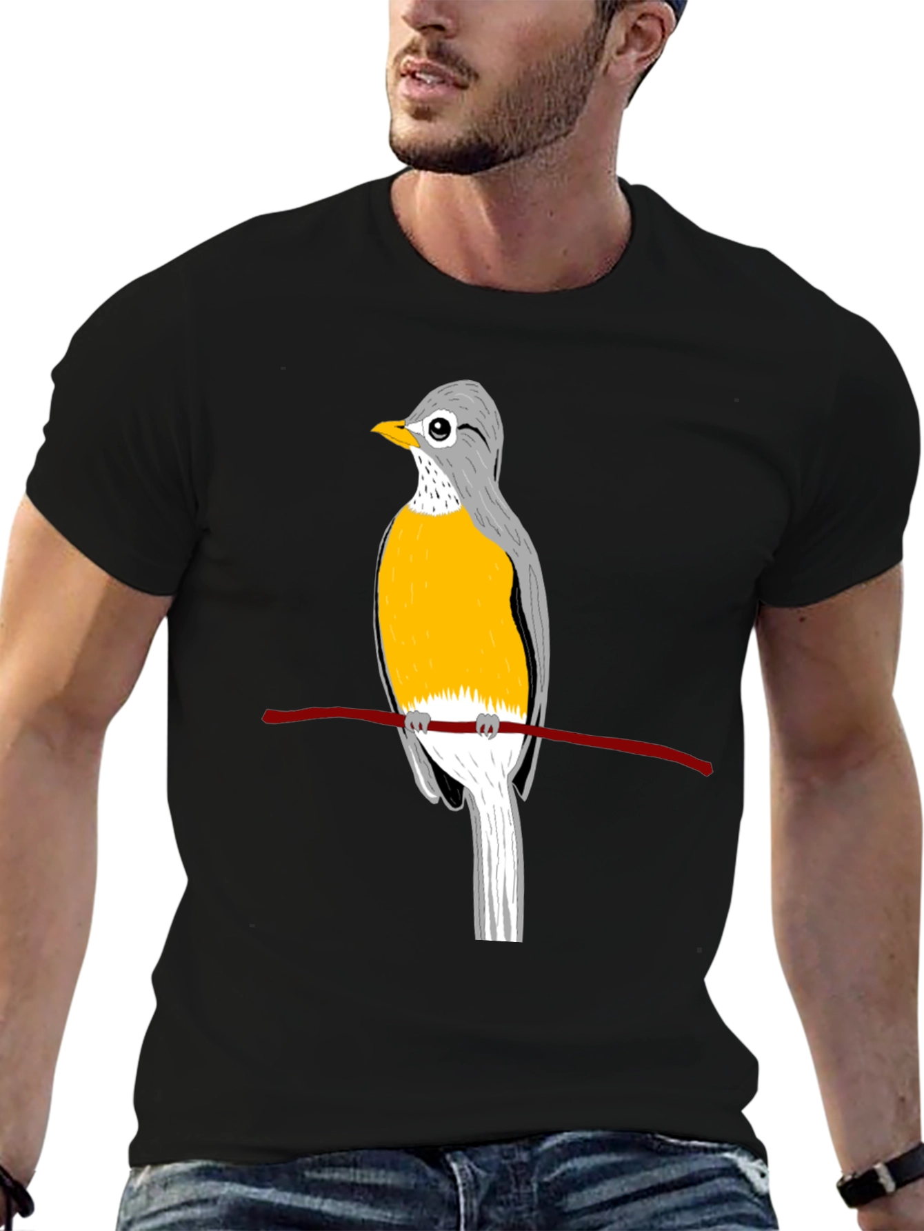 Bird Graphic Tee - Classic Comfort