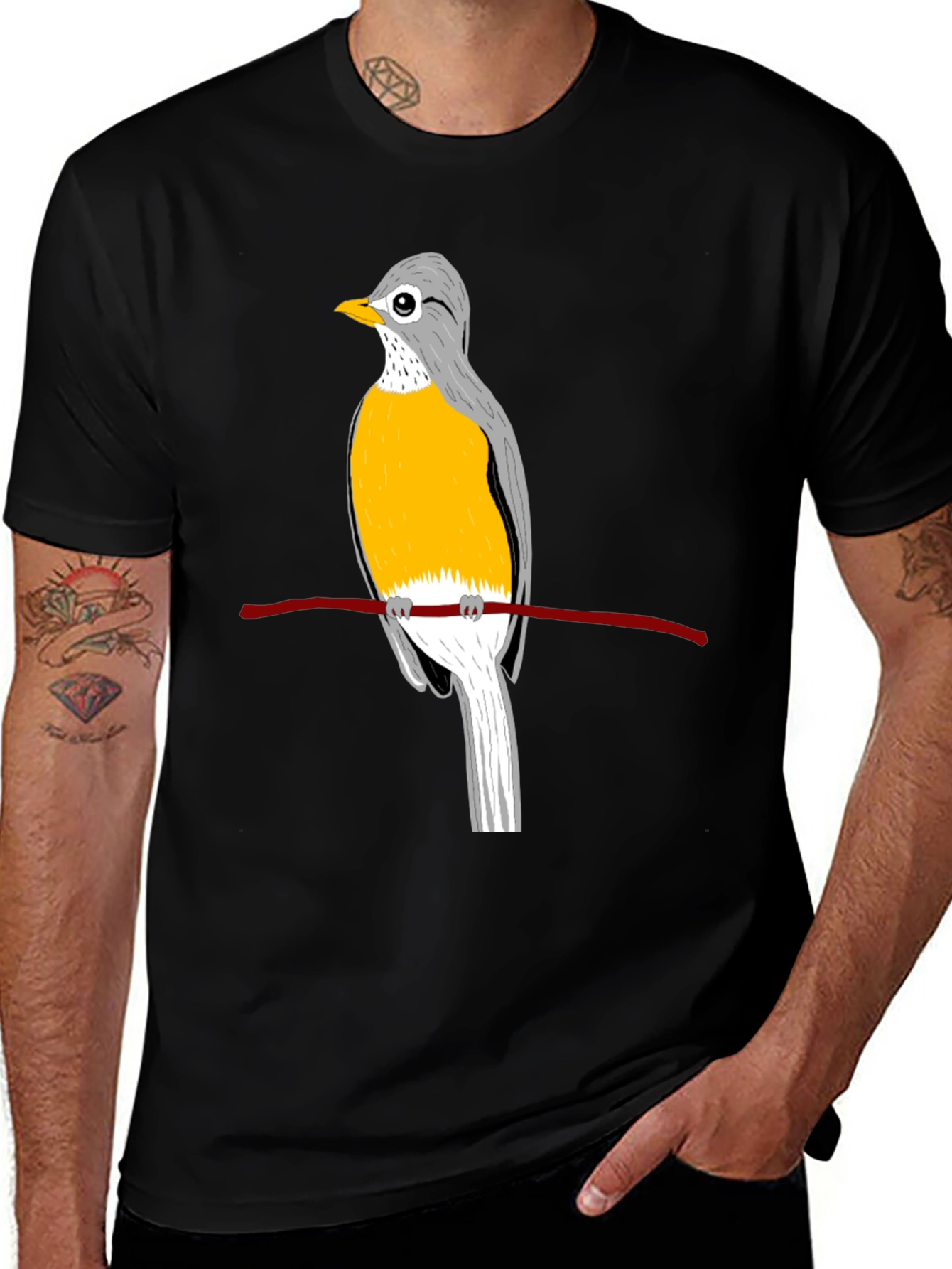 Bird Graphic Tee - Classic Comfort