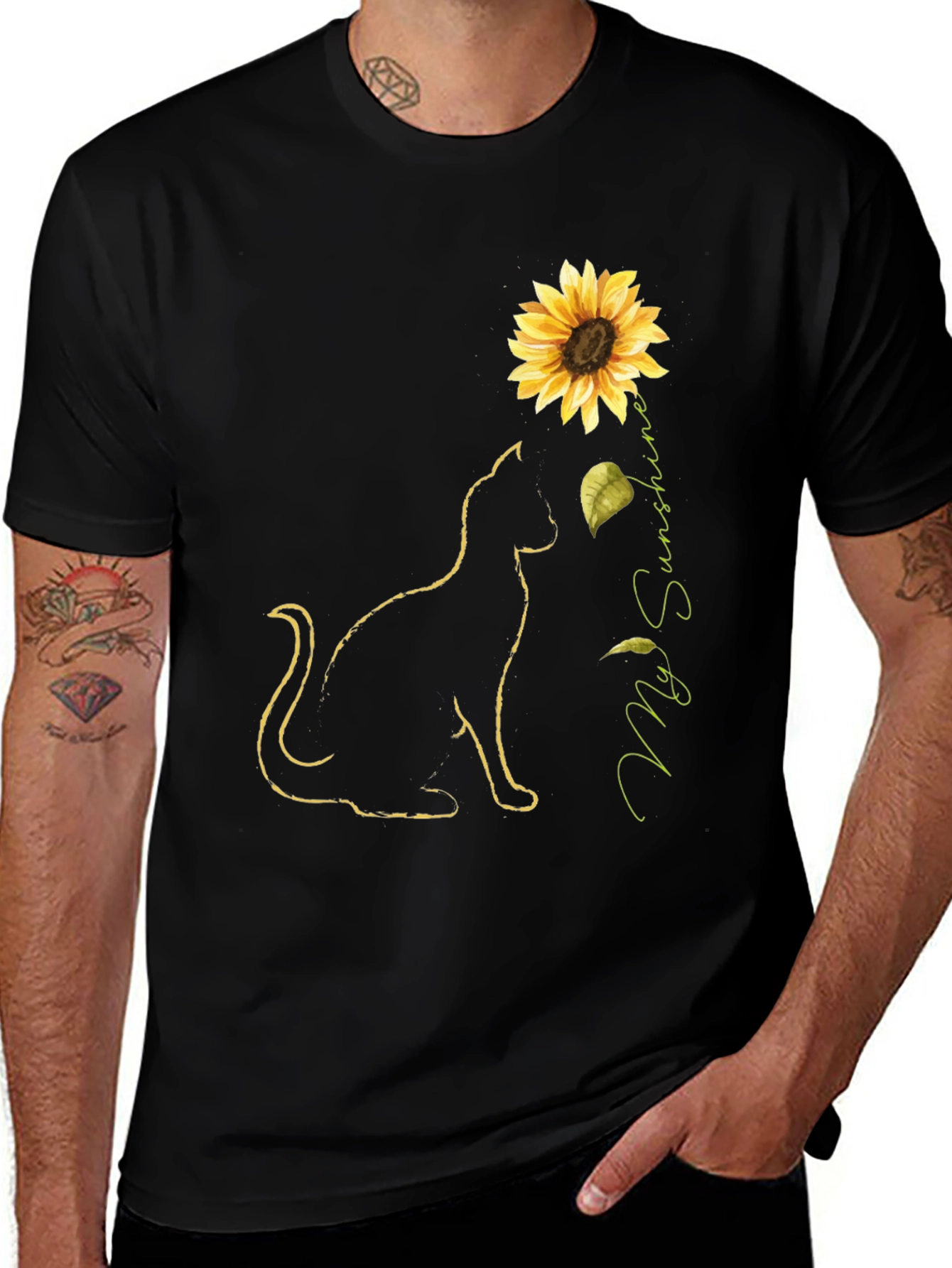 Sunflower Cat T-Shirt - My Sunshine