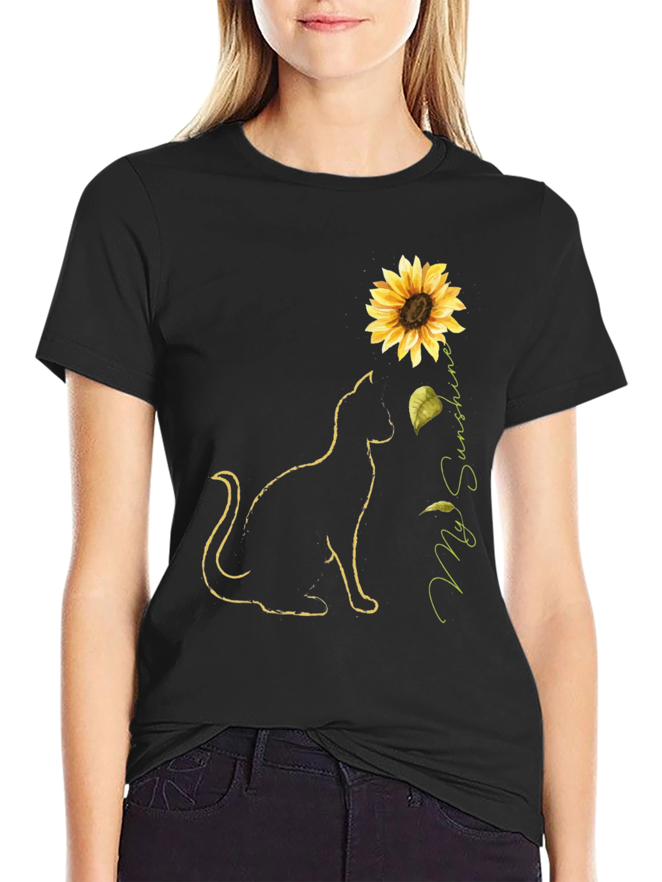 Sunflower Cat T-Shirt - My Sunshine