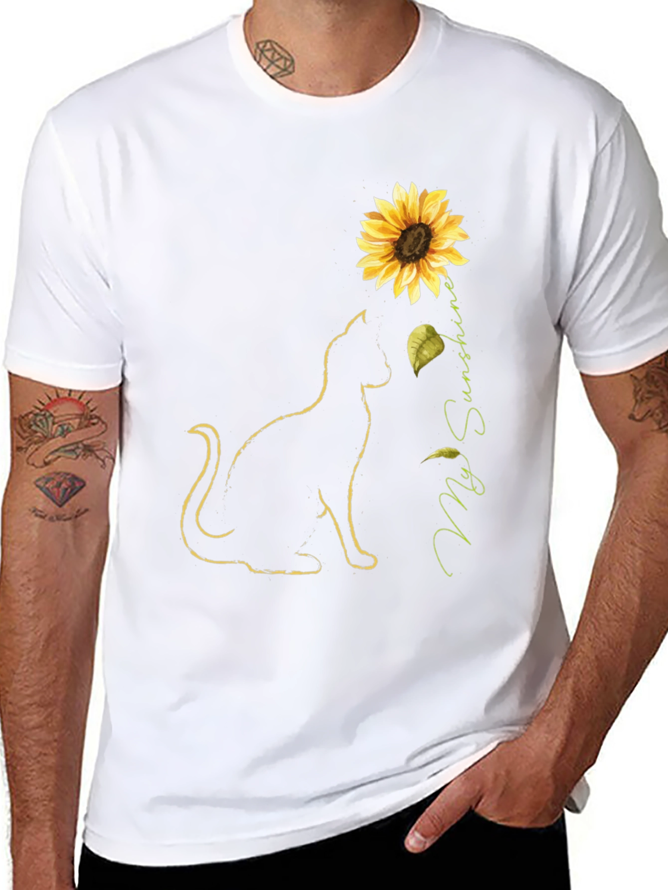 Sunflower Cat T-Shirt - My Sunshine