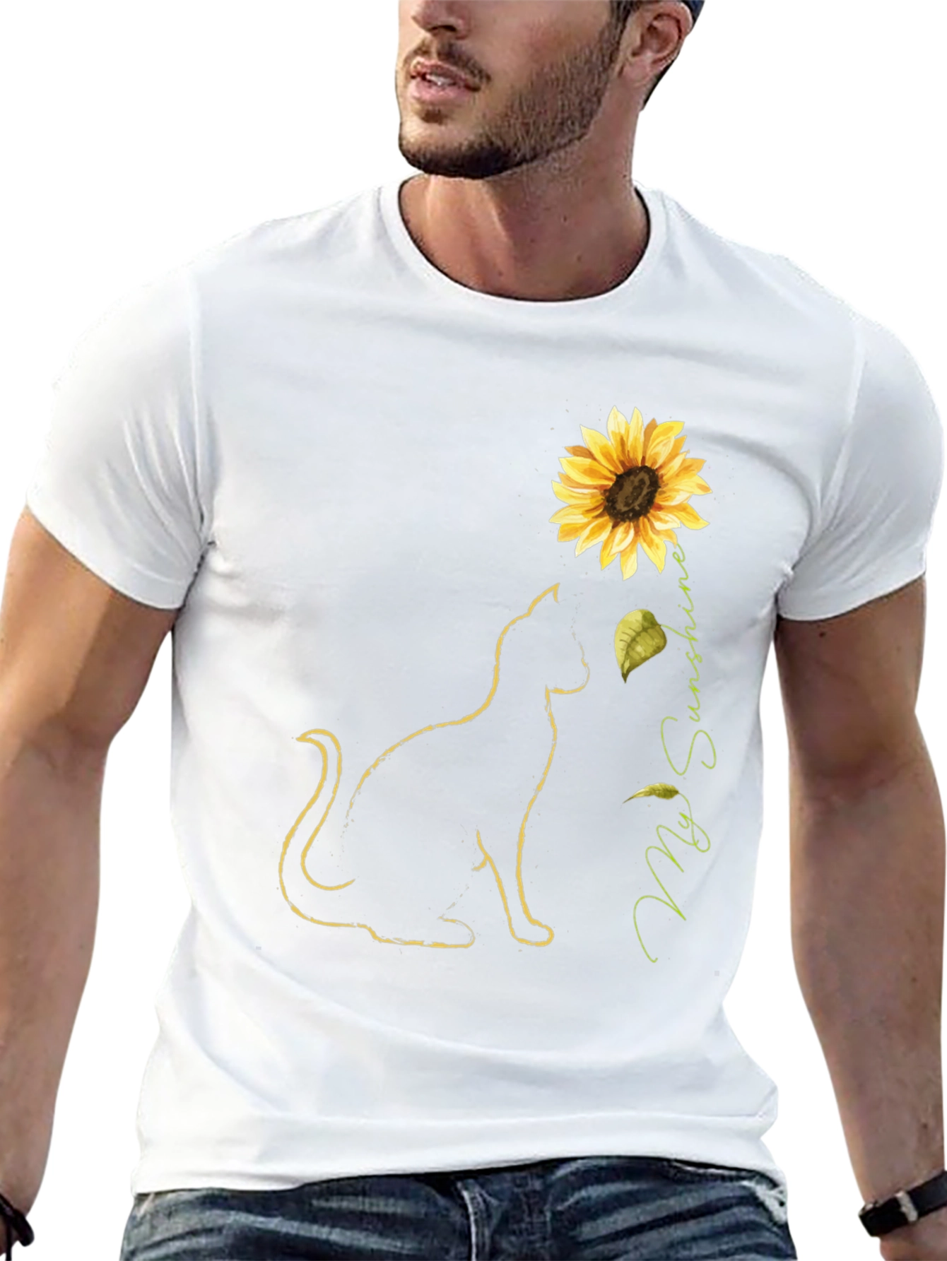 Sunflower Cat T-Shirt - My Sunshine