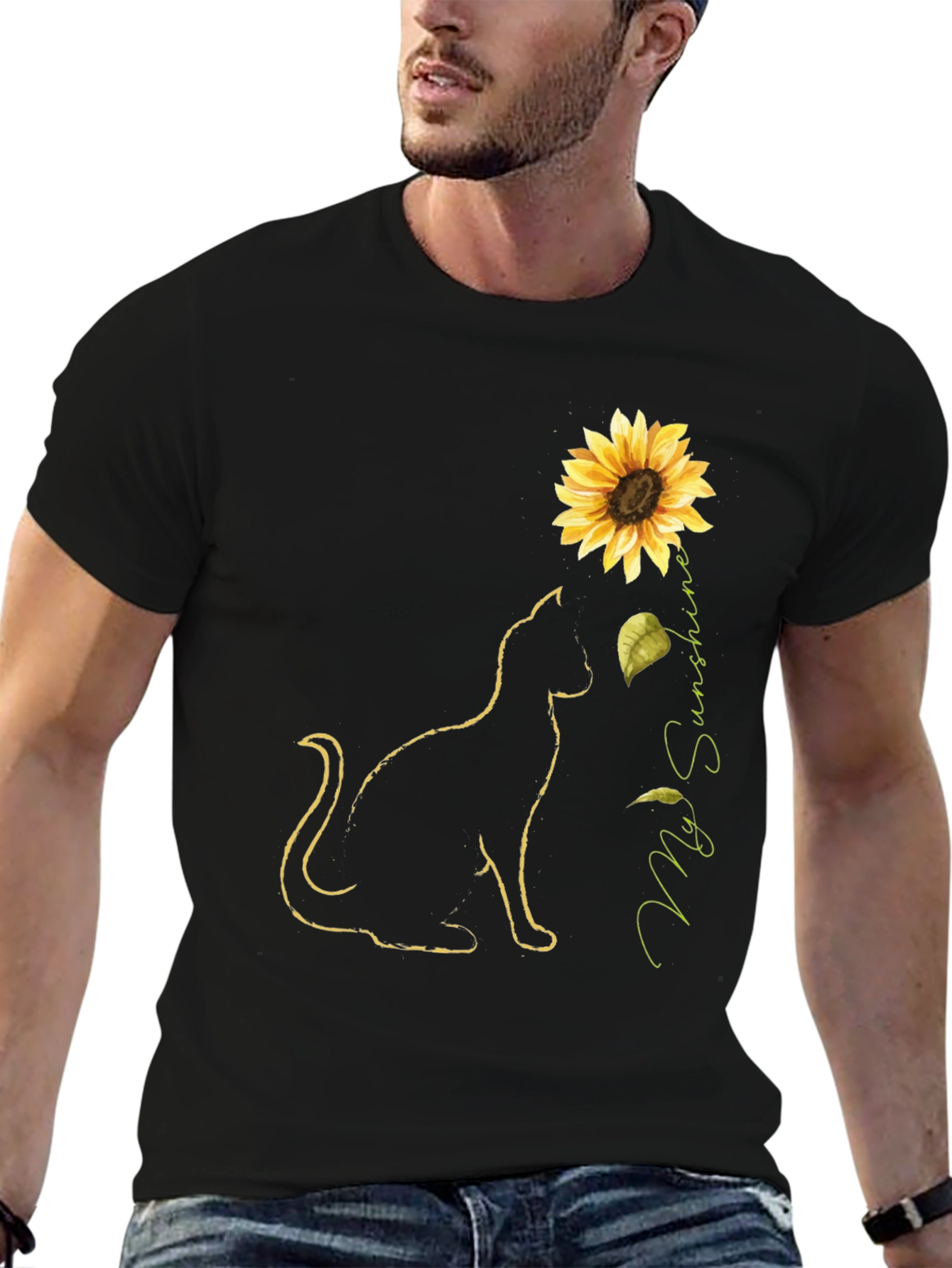 Sunflower Cat T-Shirt - My Sunshine