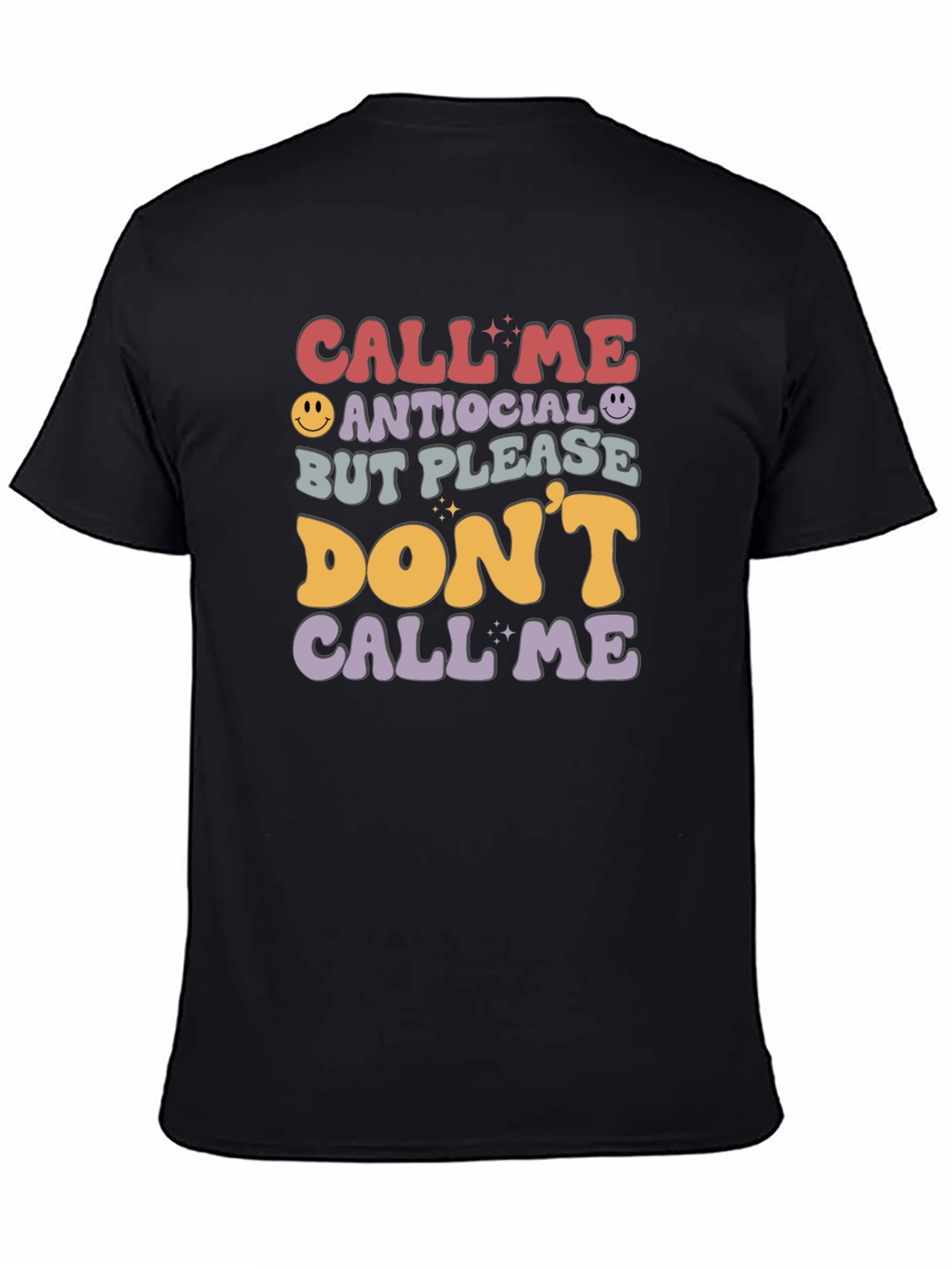Antisocial Funny Graphic T-Shirt