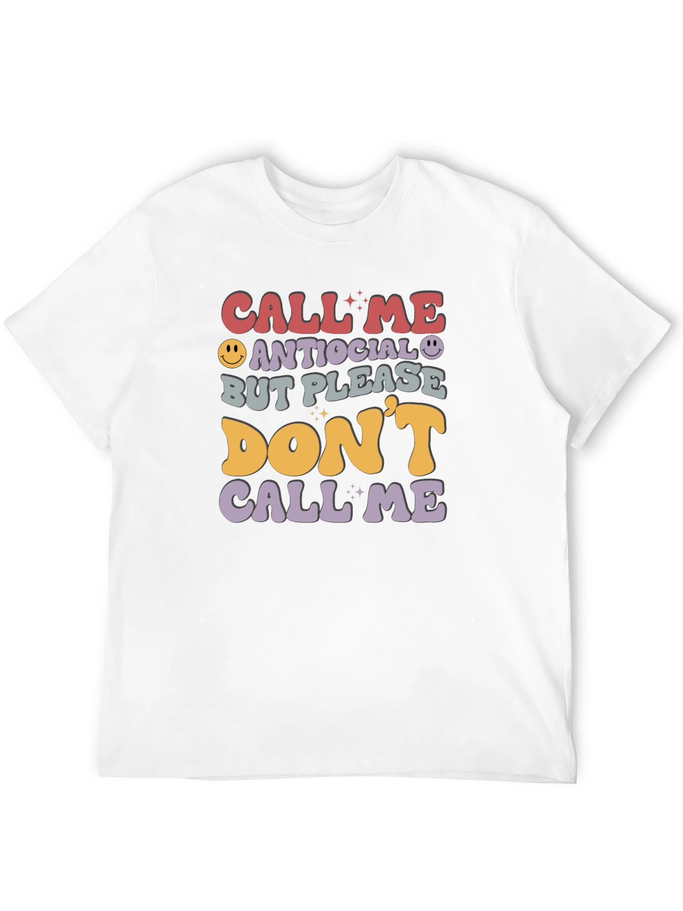 Antisocial Funny Graphic T-Shirt