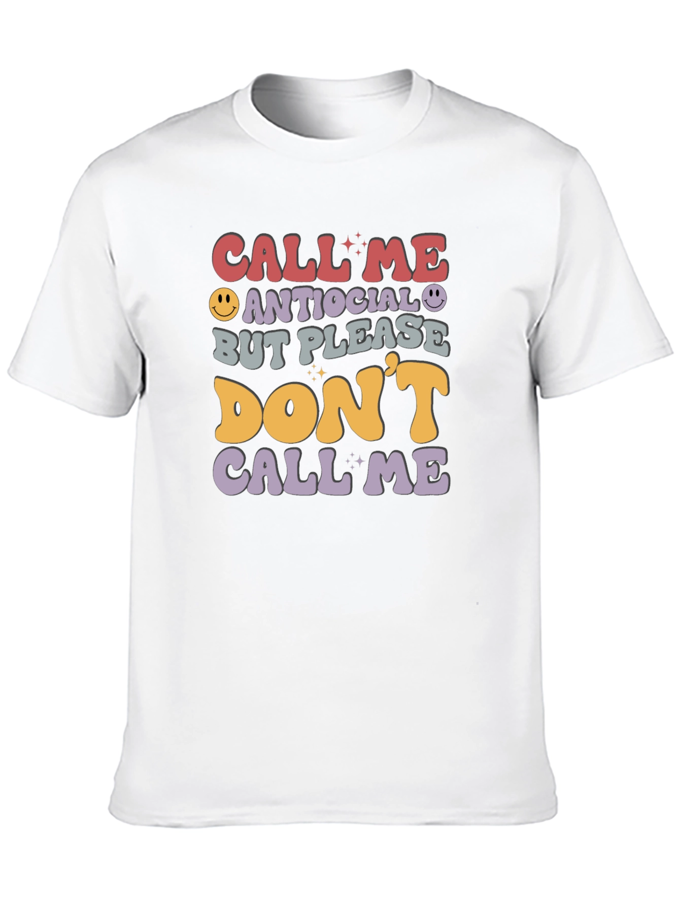 Antisocial Funny Graphic T-Shirt