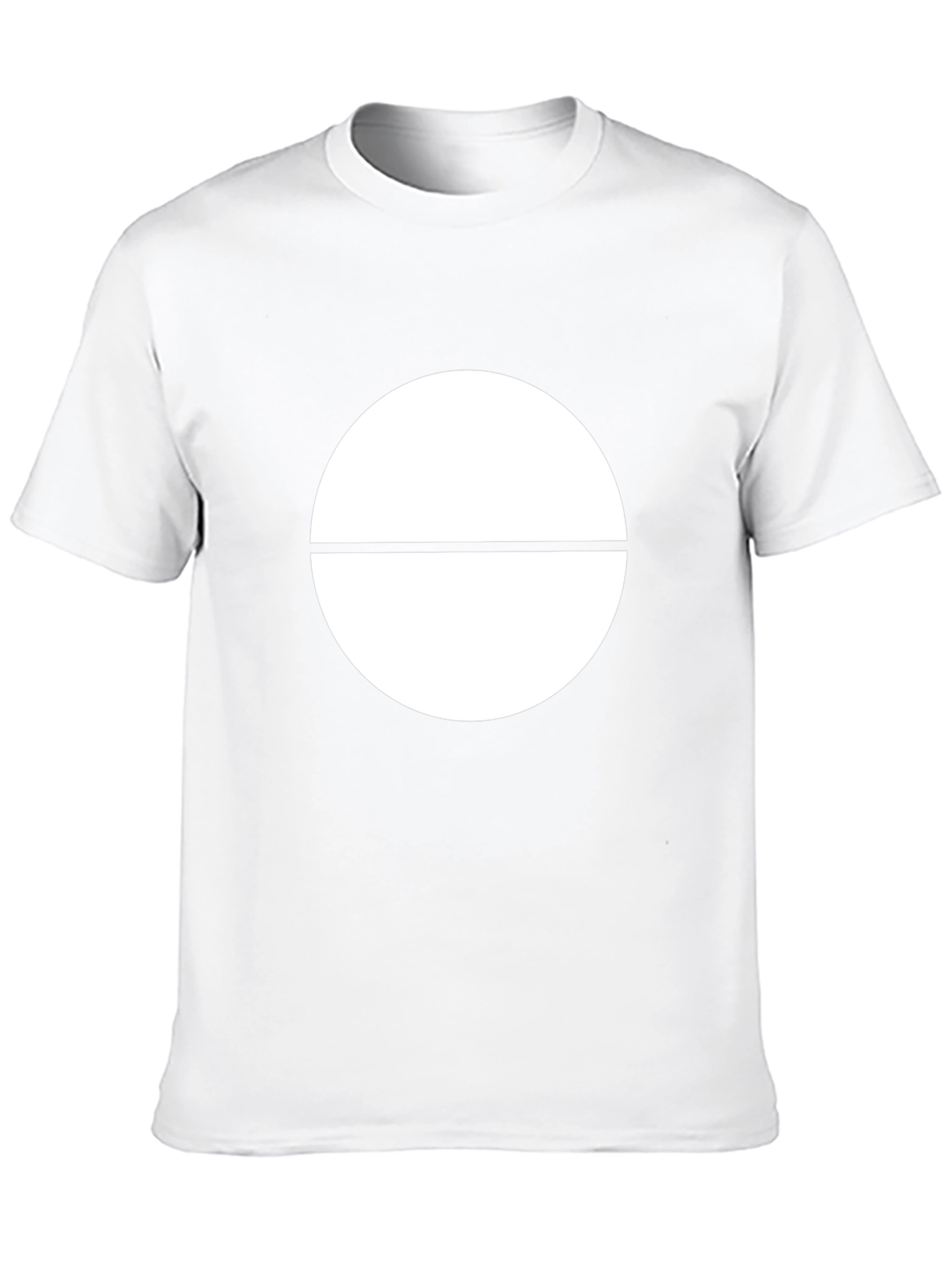 Minimalist Circle Graphic Black T-Shirt