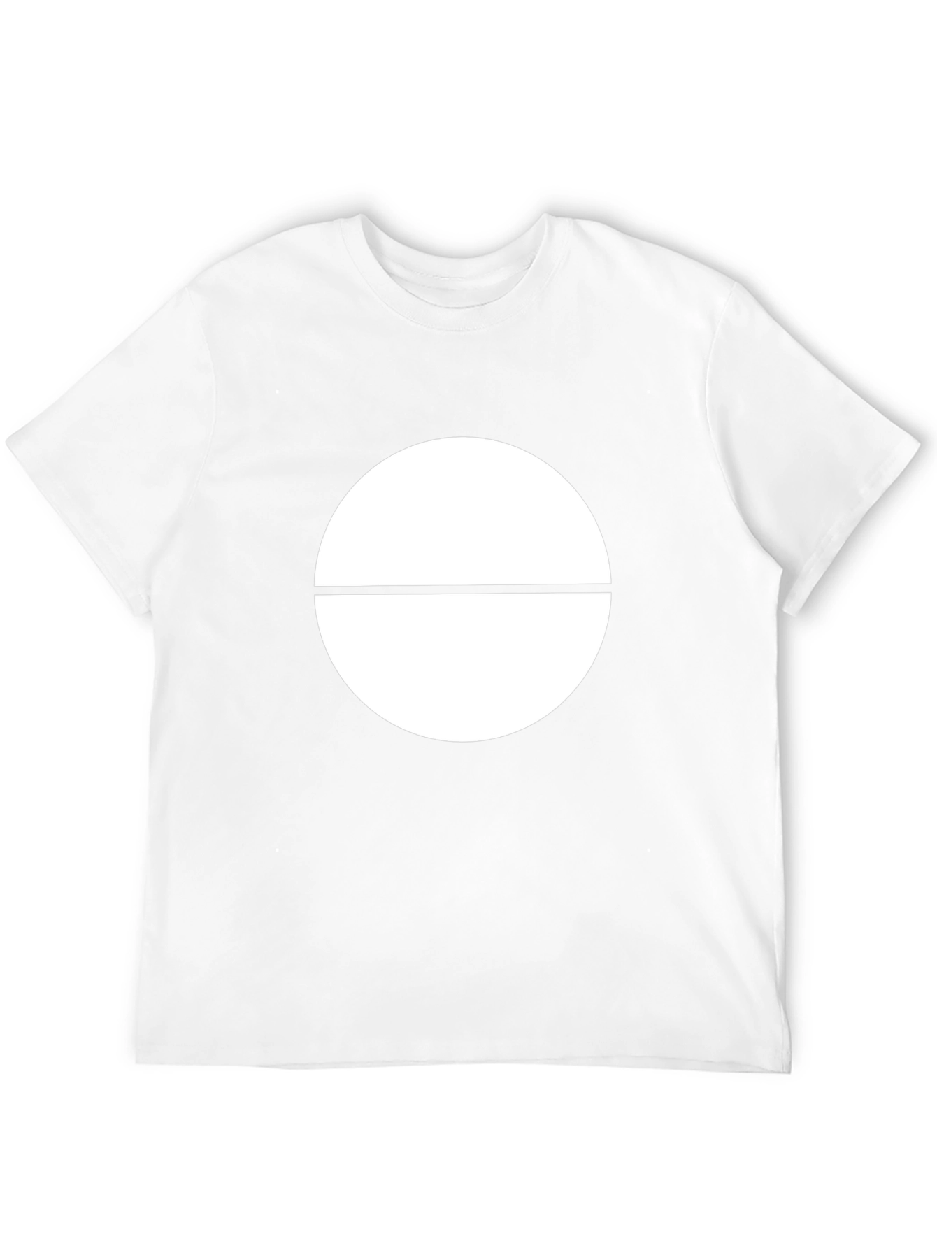 Minimalist Circle Graphic Black T-Shirt