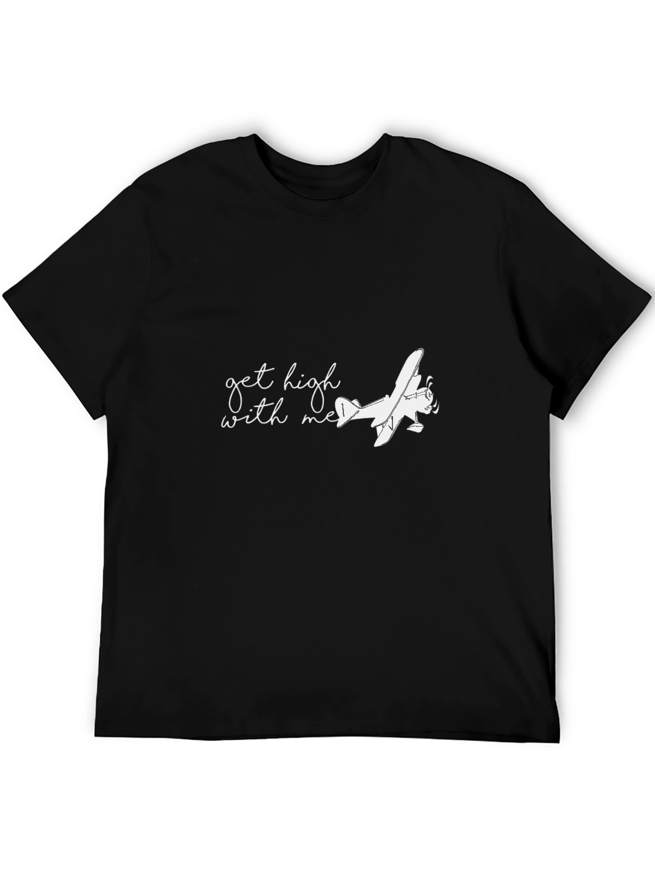 Get High With Me Airplane Graphic Tee