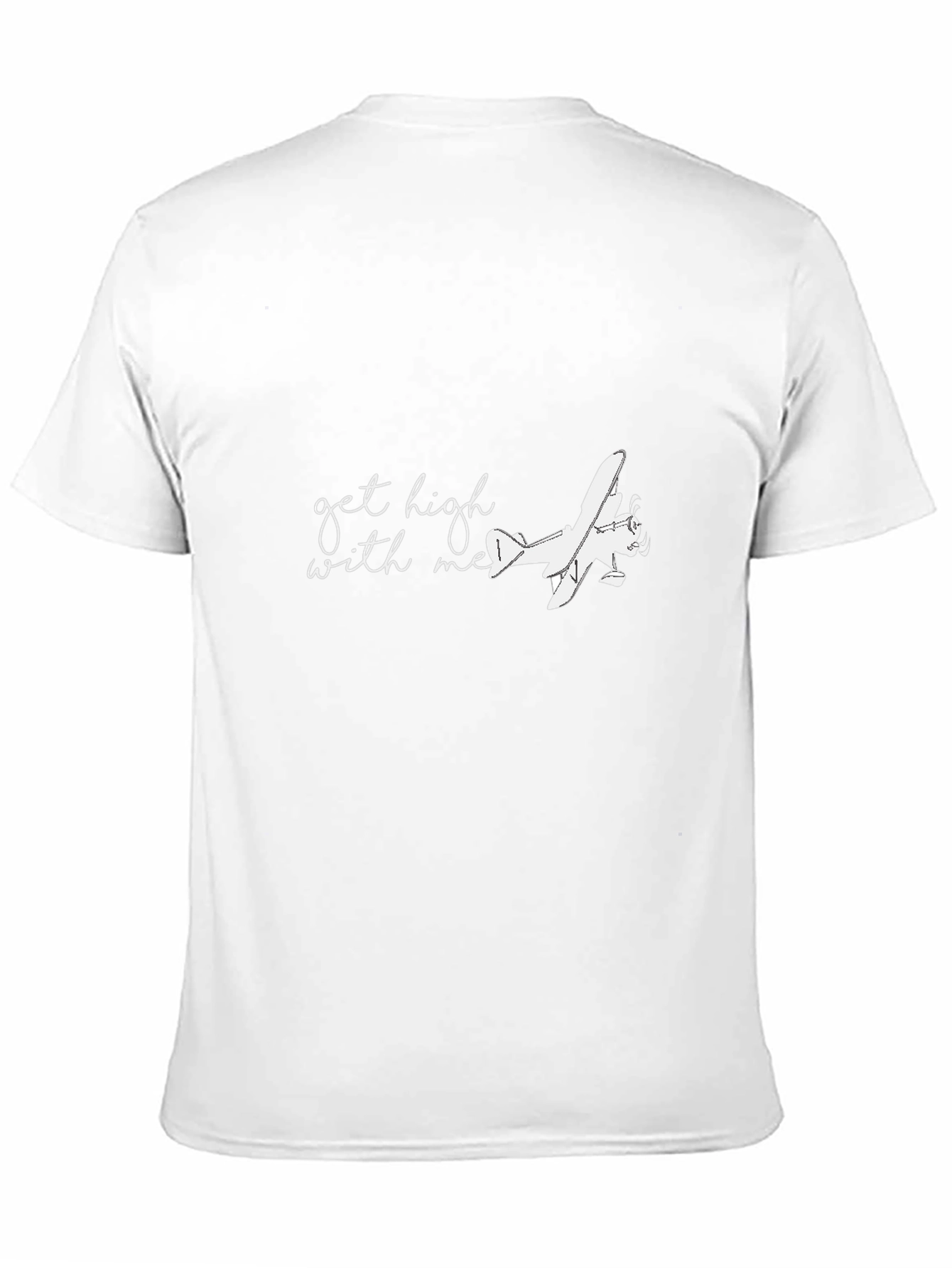 Get High With Me Airplane Graphic Tee