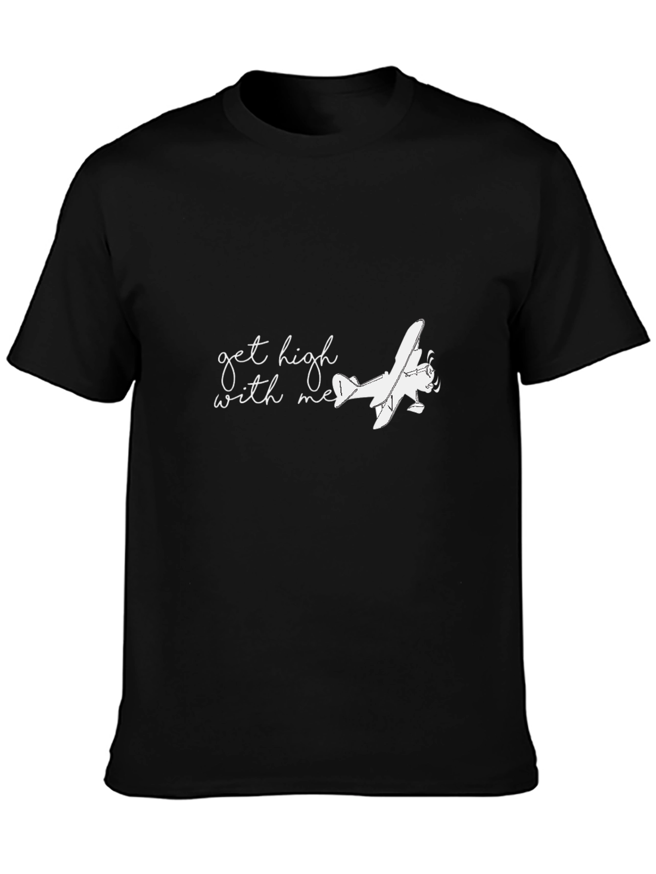 Get High With Me Airplane Graphic Tee