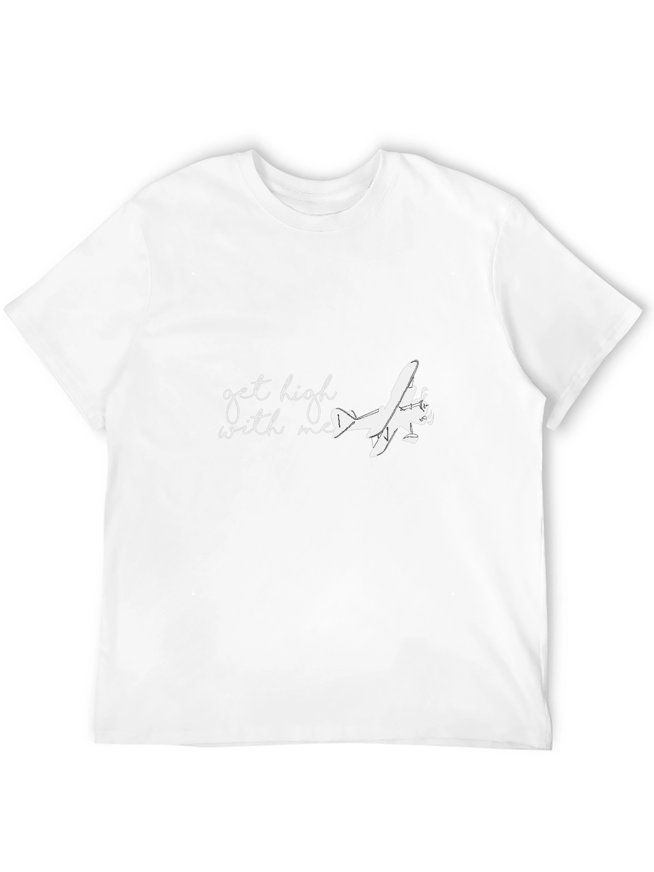 Get High With Me Airplane Graphic Tee