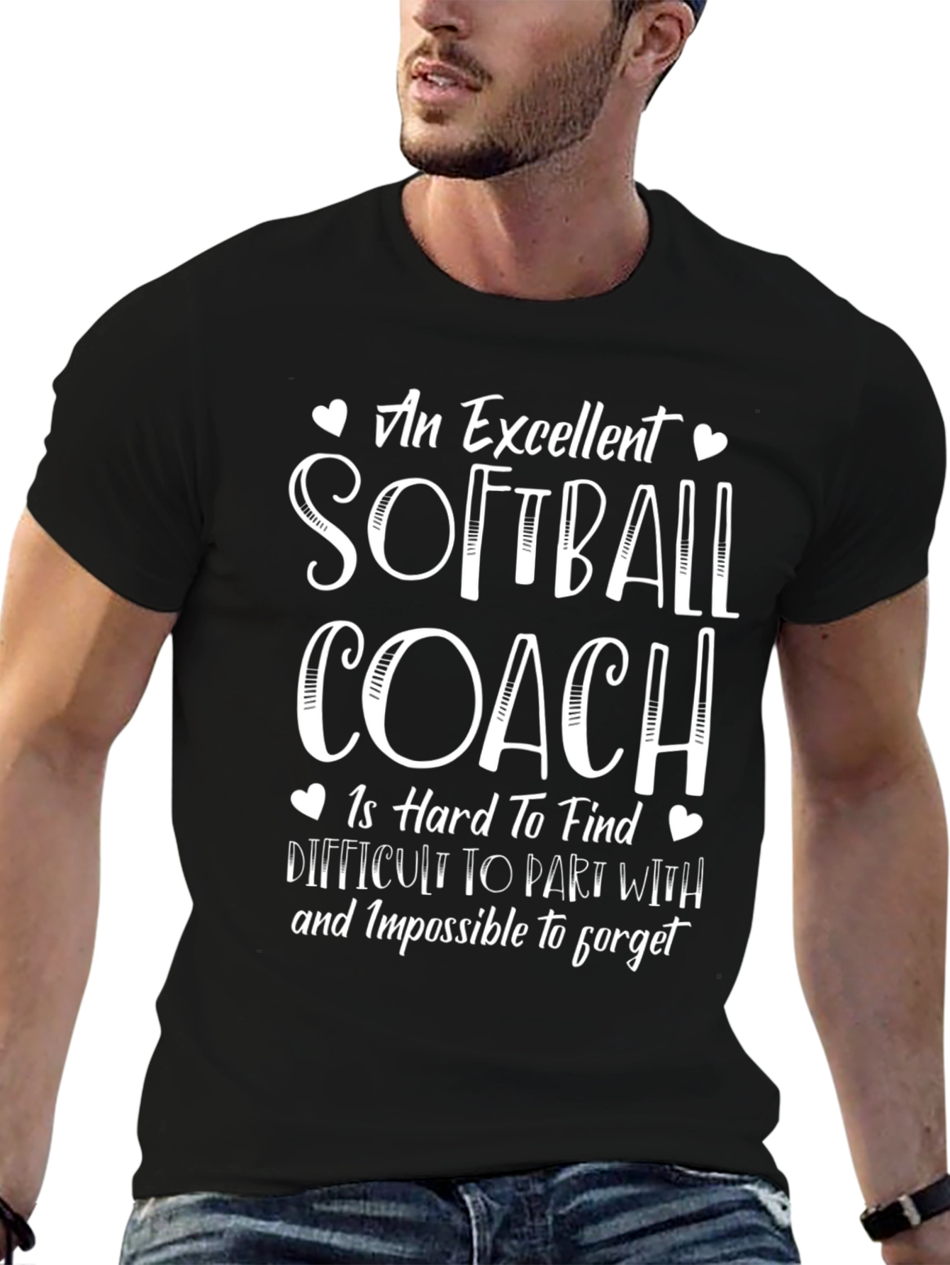 Softball Coach T-Shirt - Excellent Hard to Find