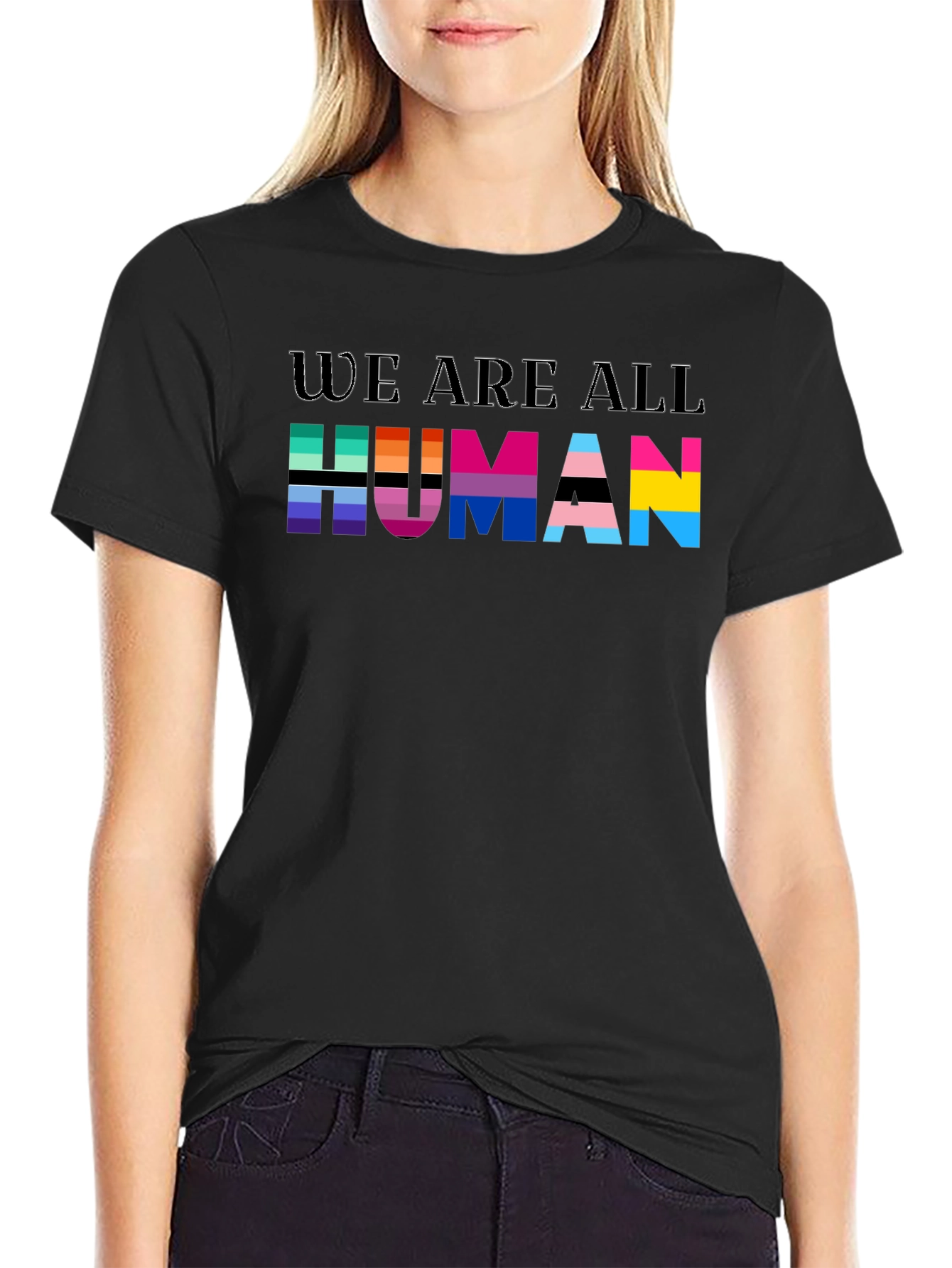 We Are All Human Pride Graphic Tee