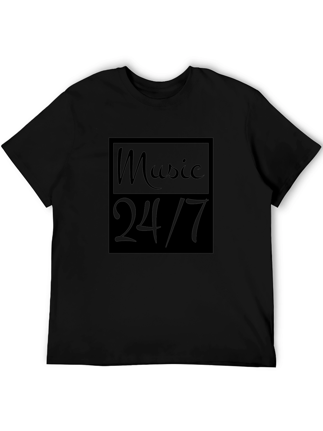 Music 24/7 Black T-Shirt