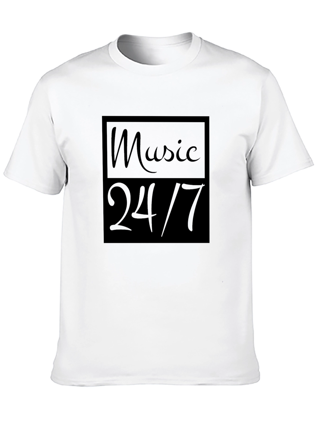 Music 24/7 Black T-Shirt