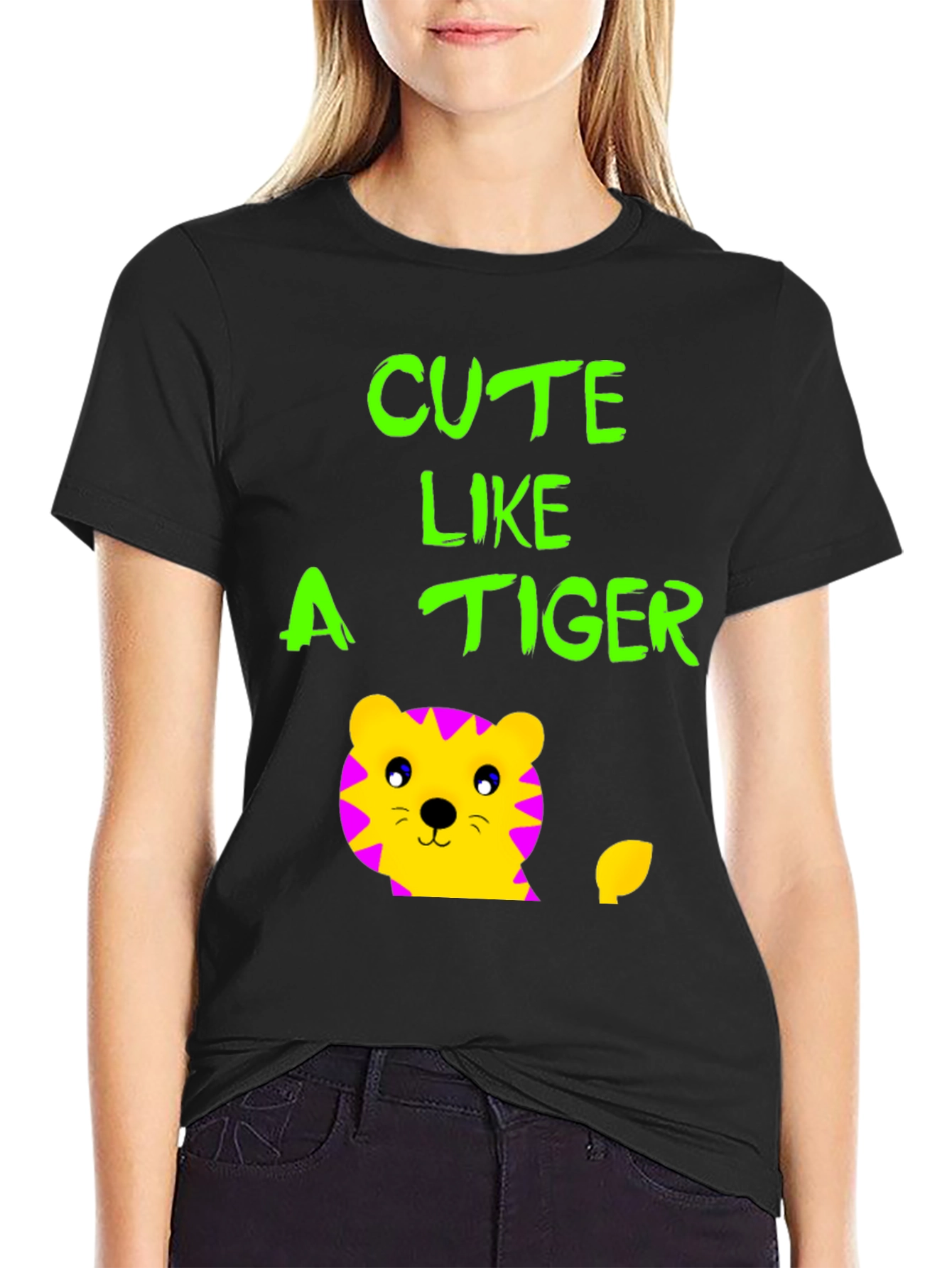 Cute Like a Tiger T-Shirt - Fun Graphic Tee