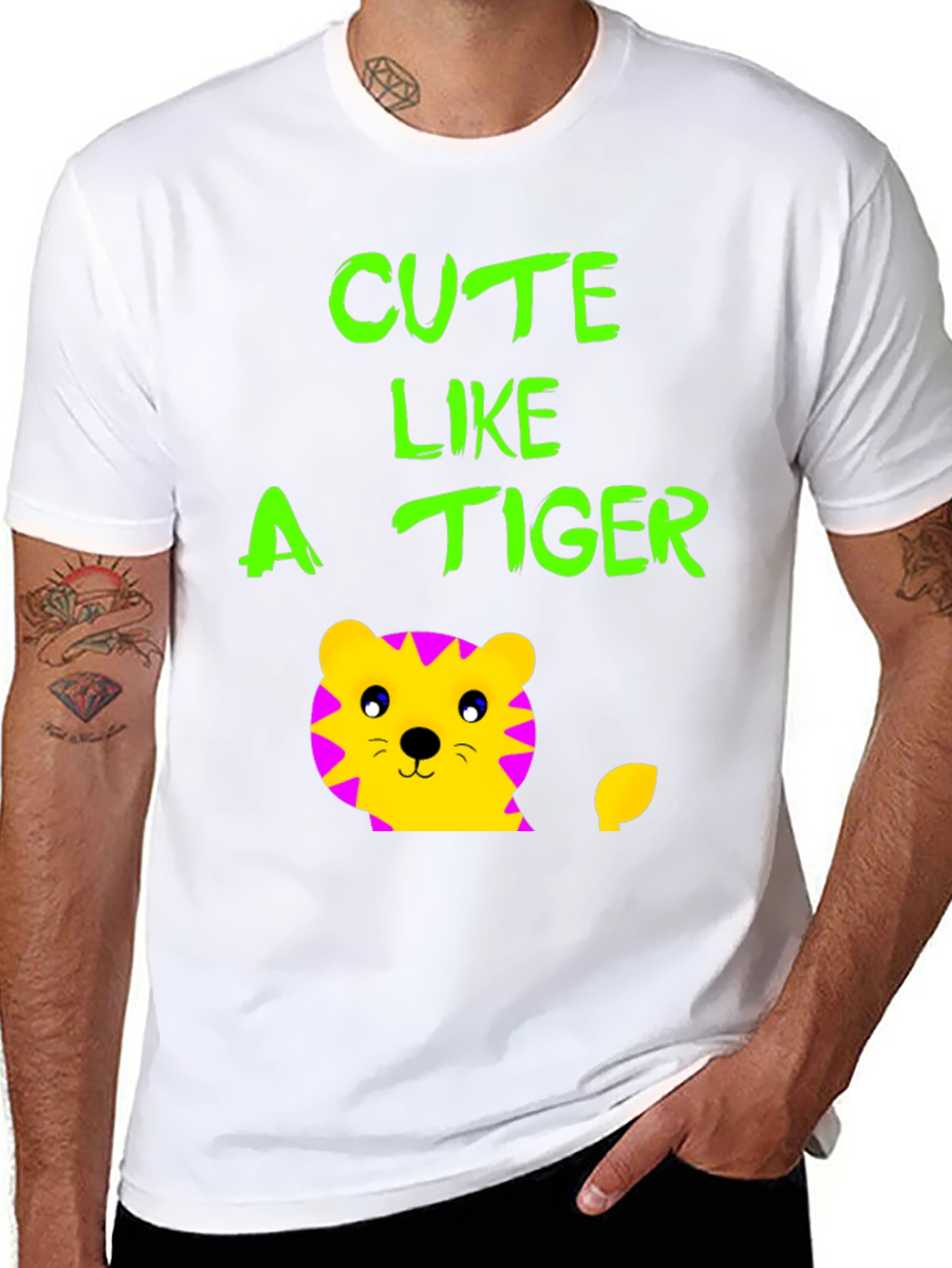 Cute Like a Tiger T-Shirt - Fun Graphic Tee